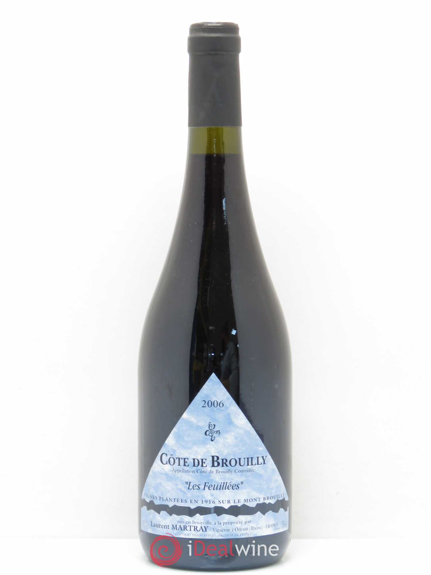 Côte de Brouilly Les Feuillées Laurent MARTRAY 2006 - Posten von 1 Flasche - 0