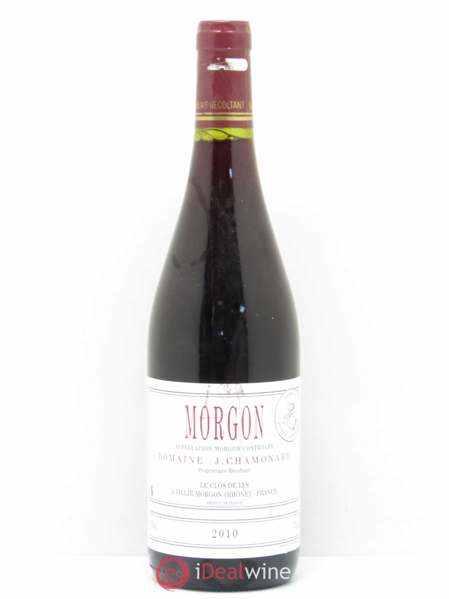 Morgon Joseph Chamonard (Domaine) Le Clos de Lys 2010 - Lot de 1 bouteille - 0