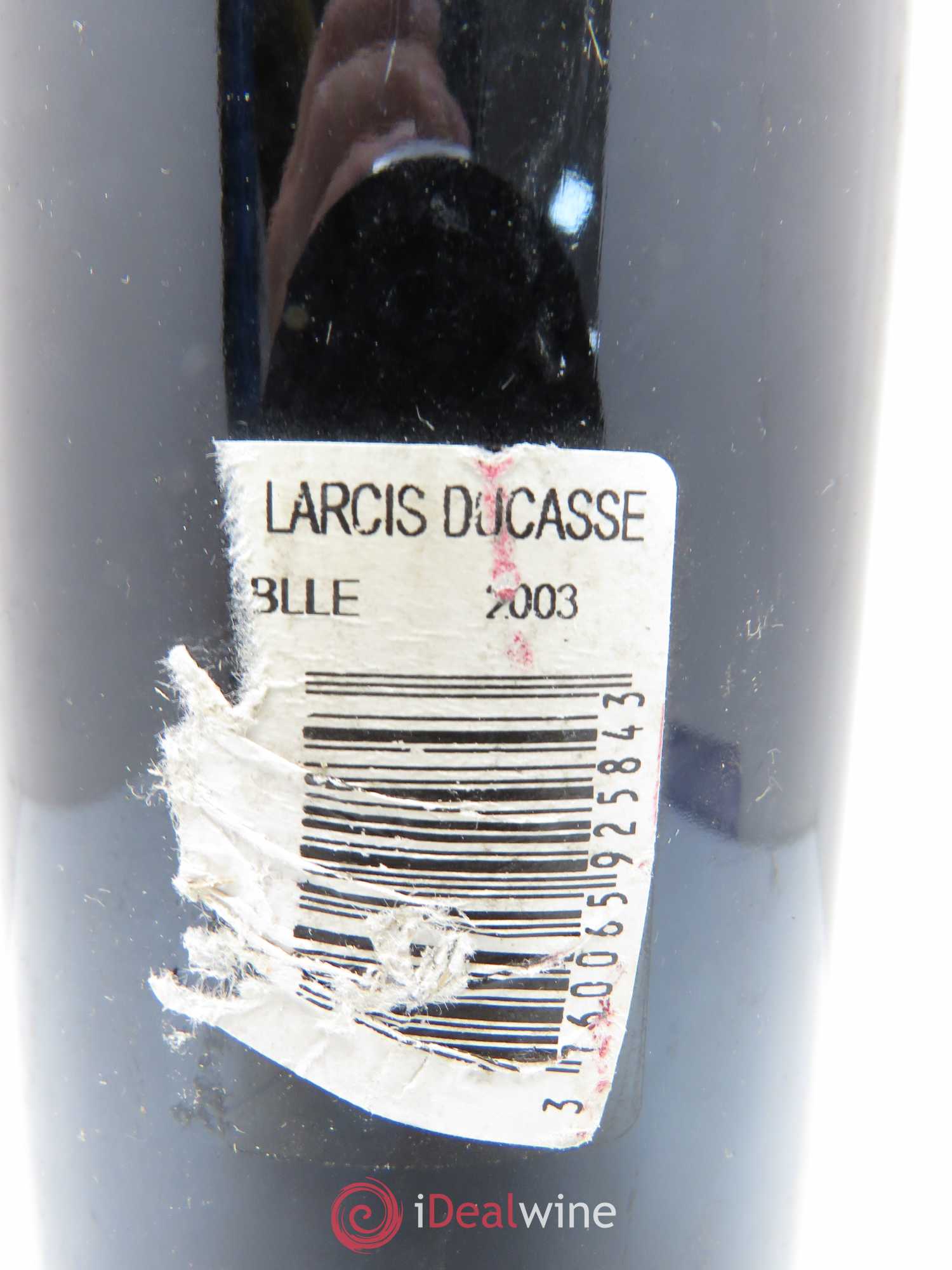Château Larcis Ducasse 1er Grand Cru Classé B 2003 - Lot de 1 bouteille - 1
