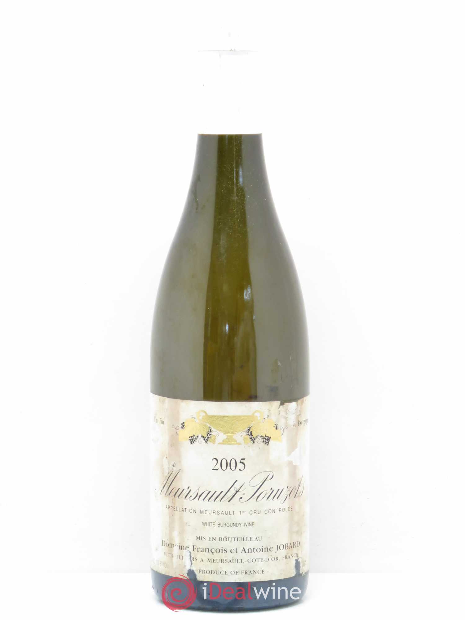 Meursault 1er Cru Poruzots François et Antoine Jobard (Domaine) 2005 - Lot de 1 bouteille - 0