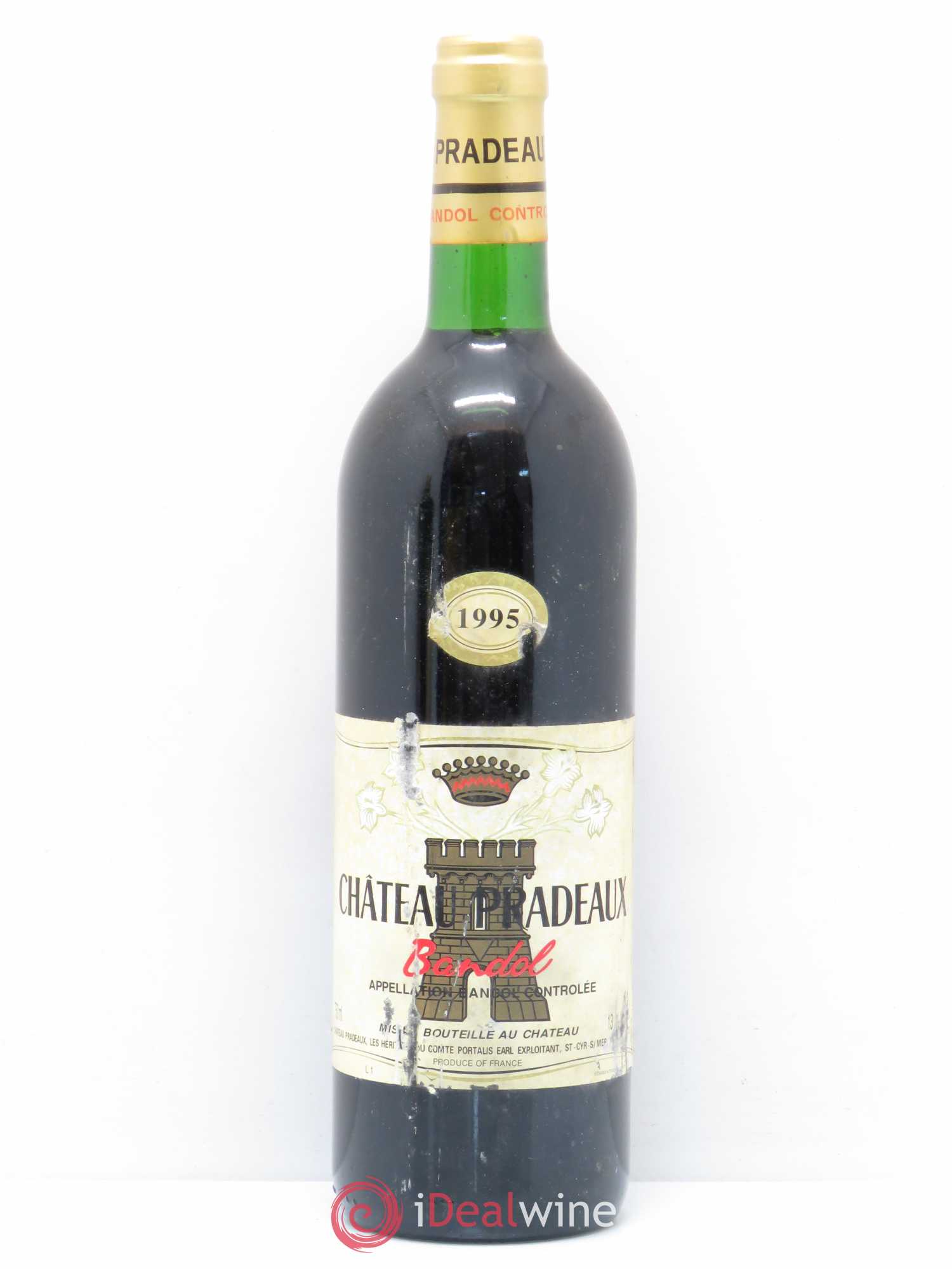 Bandol Château Pradeaux Famille Portalis 1995 - Lot de 1 bouteille - 0