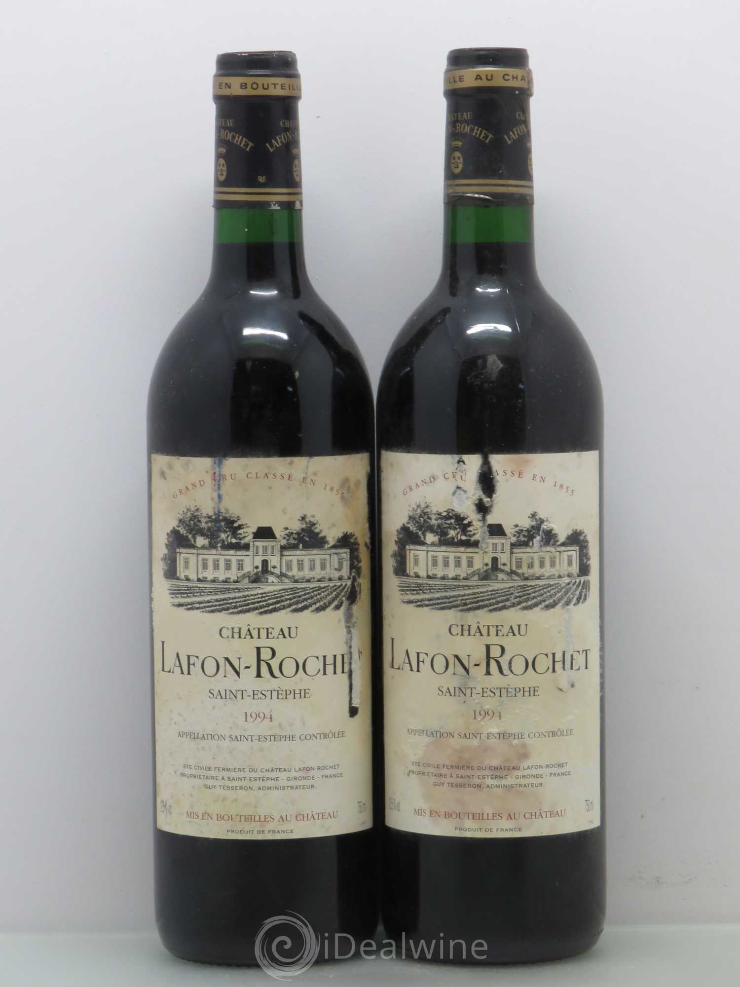Château Lafon Rochet 4ème Grand Cru Classé 1994 - Lot de 2 bouteilles - 0