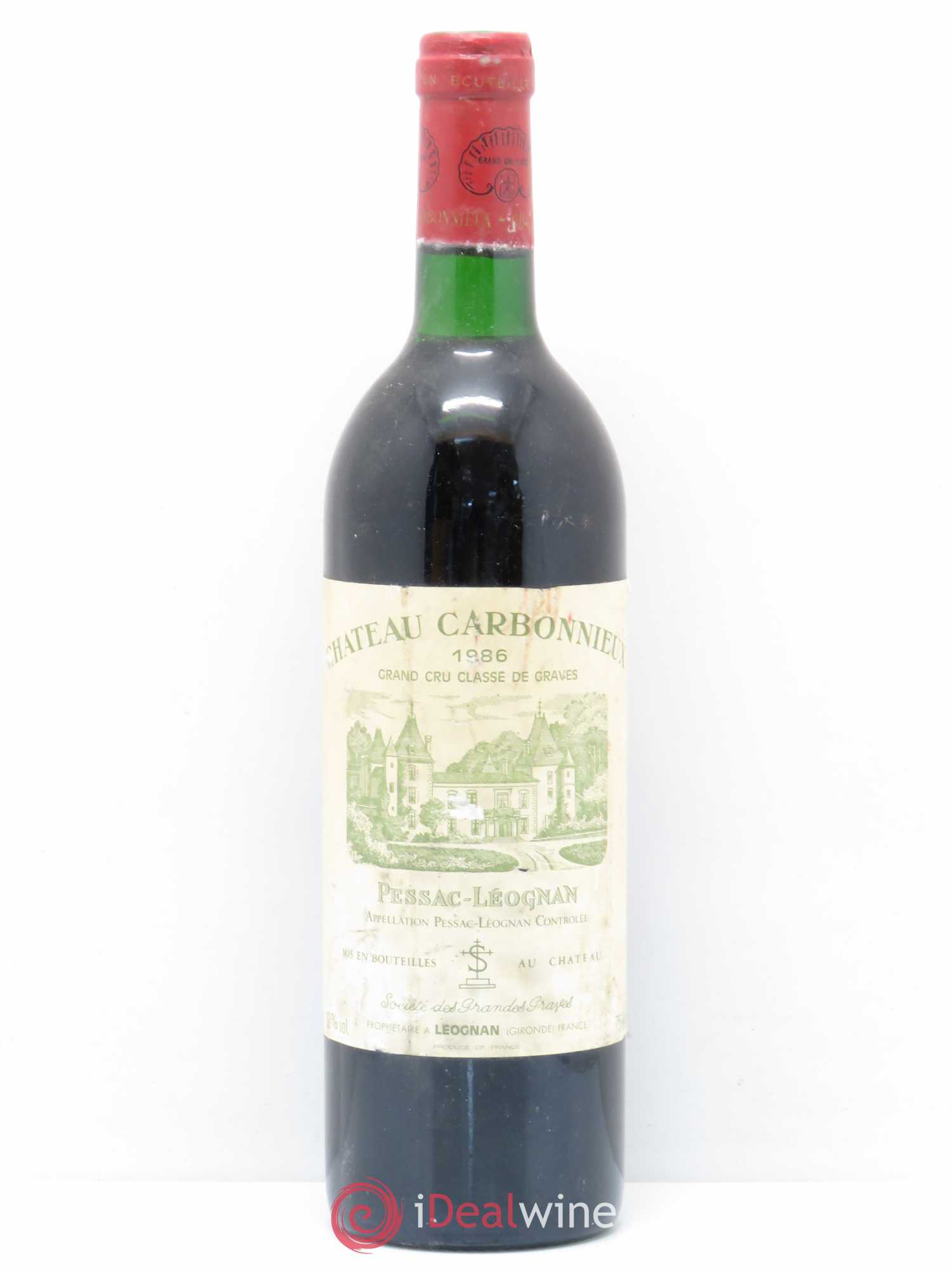 Château Carbonnieux Cru Classé de Graves 1986 - Lot de 1 bouteille - 0