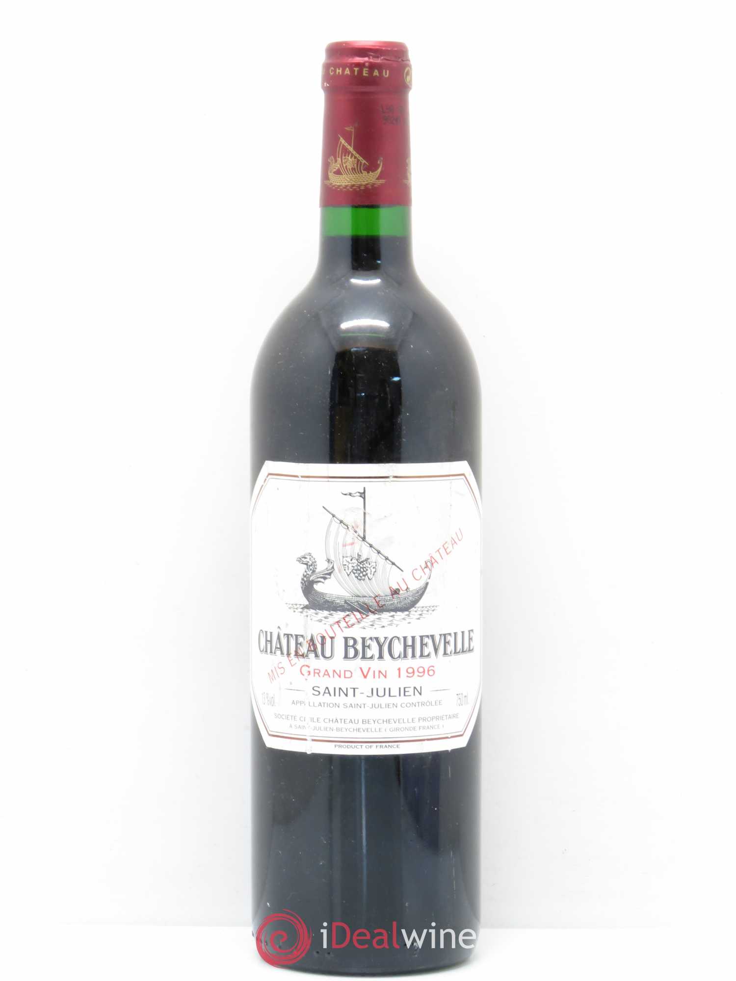 Château Beychevelle 4ème Grand Cru Classé 1996 - Lot de 1 bouteille - 0