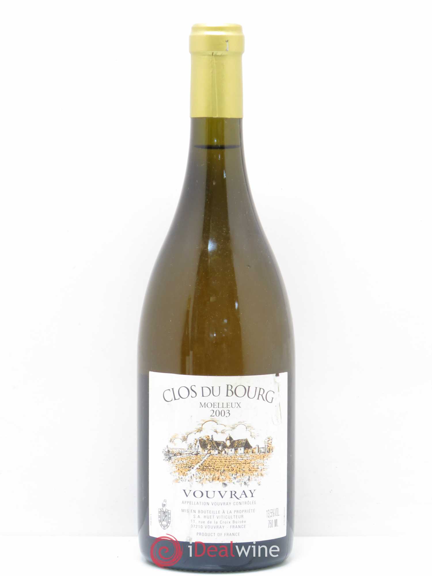 Vouvray Clos du Bourg Moelleux Domaine Huet 2003 - Lotto di 1 bottiglia - 0