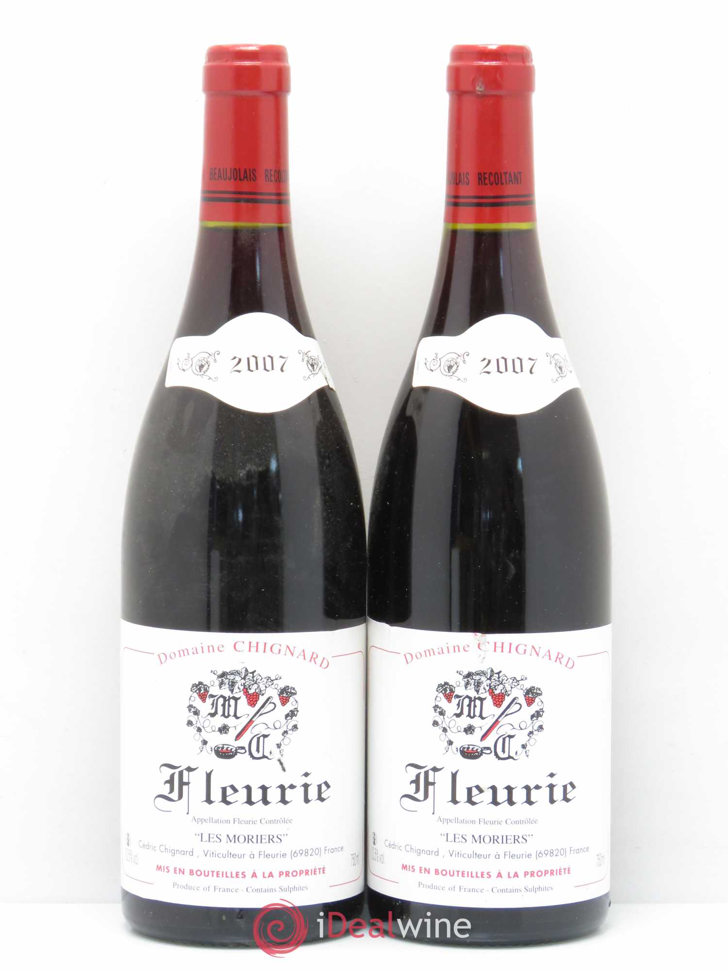 Fleurie Les Moriers Chignard (Domaine) 2007 - Lot de 2 bouteilles - 0