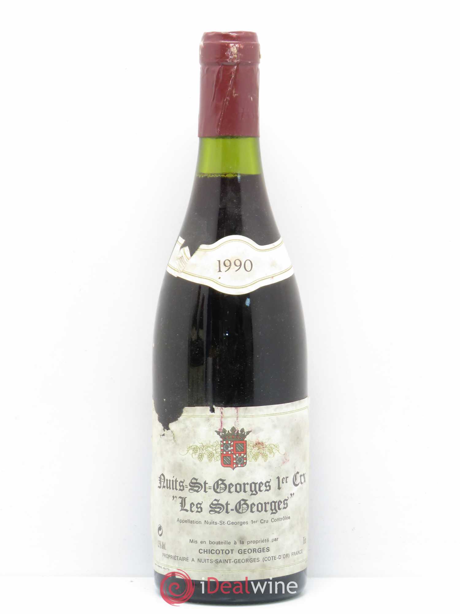 Nuits-Saint-Georges 1er Cru Les Saints Georges Domaine G.Chicotot 1990 - Posten von 1 Flasche - 0