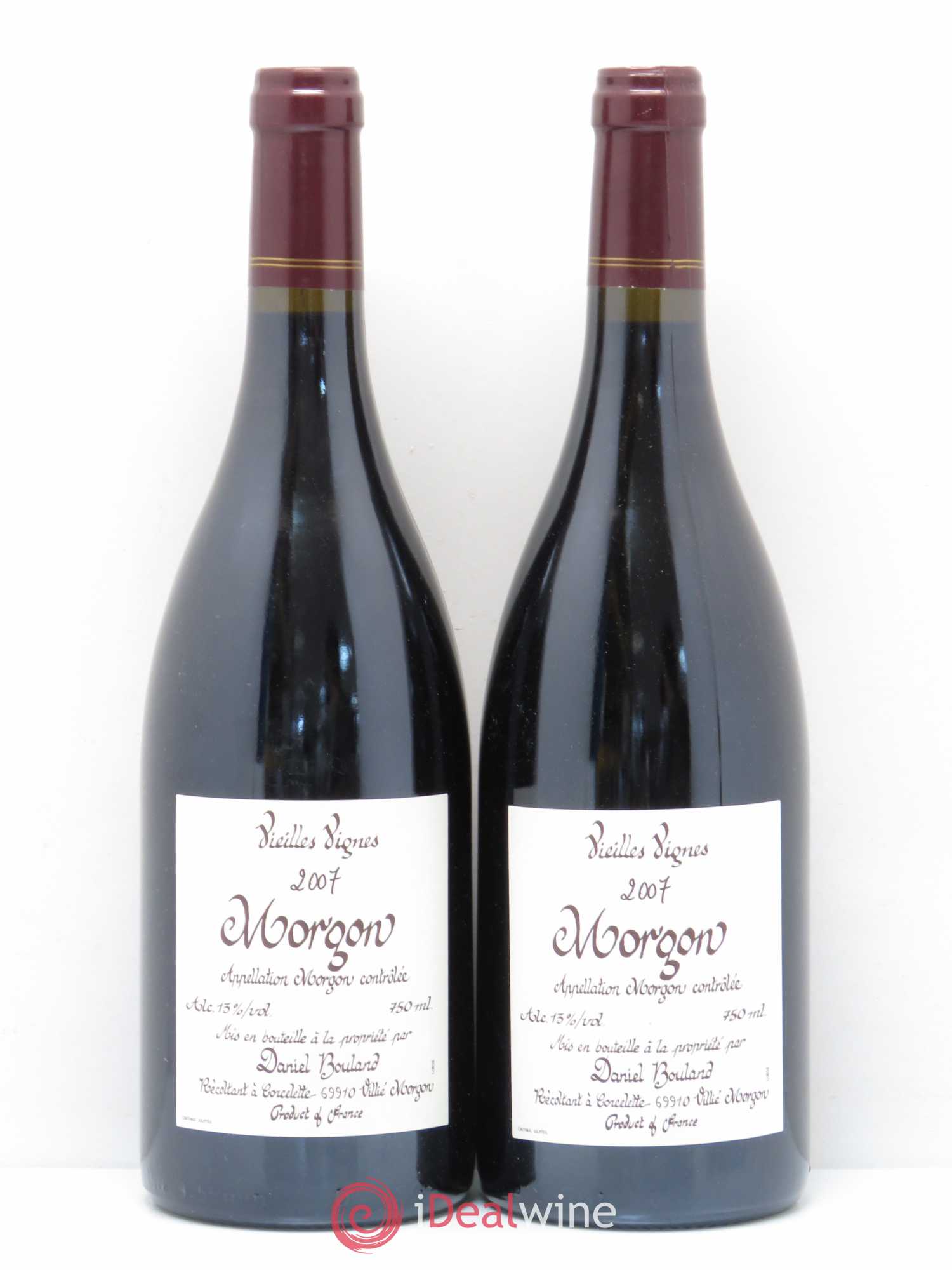 Morgon Vieilles Vignes Daniel Bouland (Domaine) 2007 - Lot de 2 bouteilles - 0