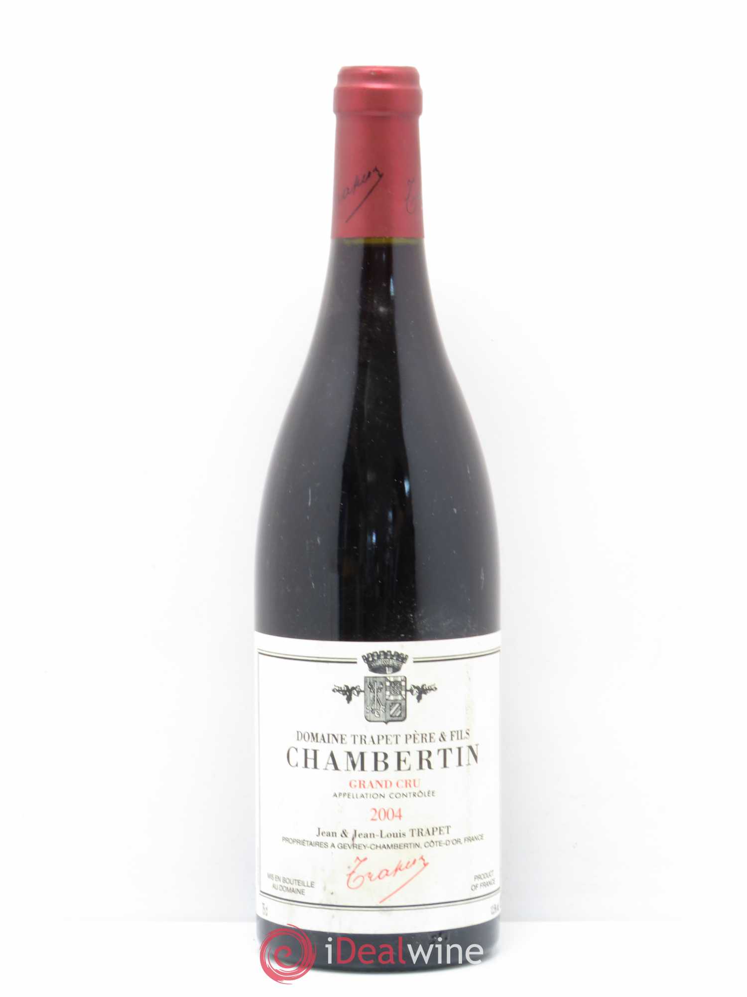 Chambertin Grand Cru Domaine Trapet 2004 - Lot de 1 bouteille - 0