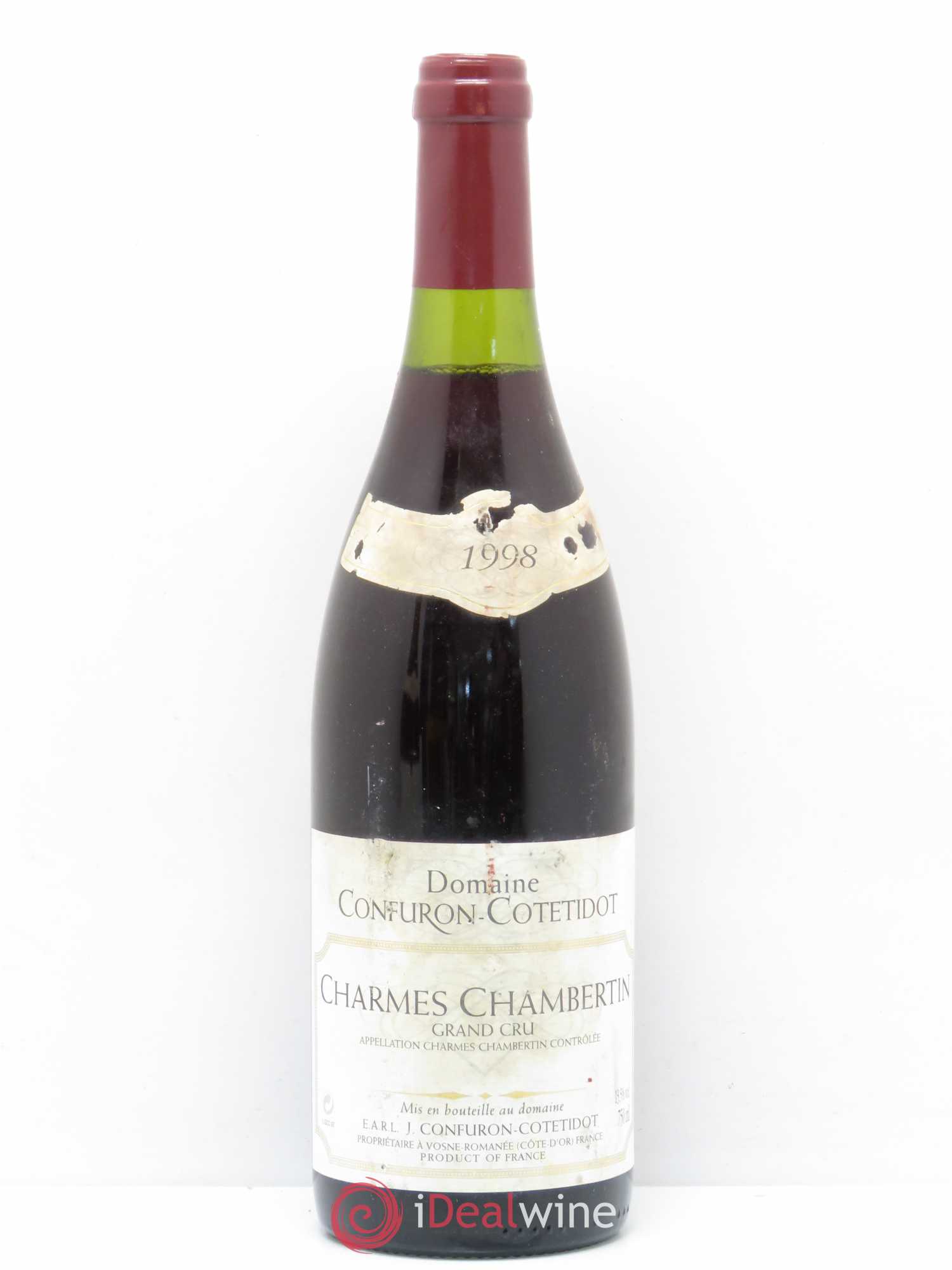Charmes-Chambertin Grand Cru Confuron-Cotetidot 1998 - Lot de 1 bouteille - 0