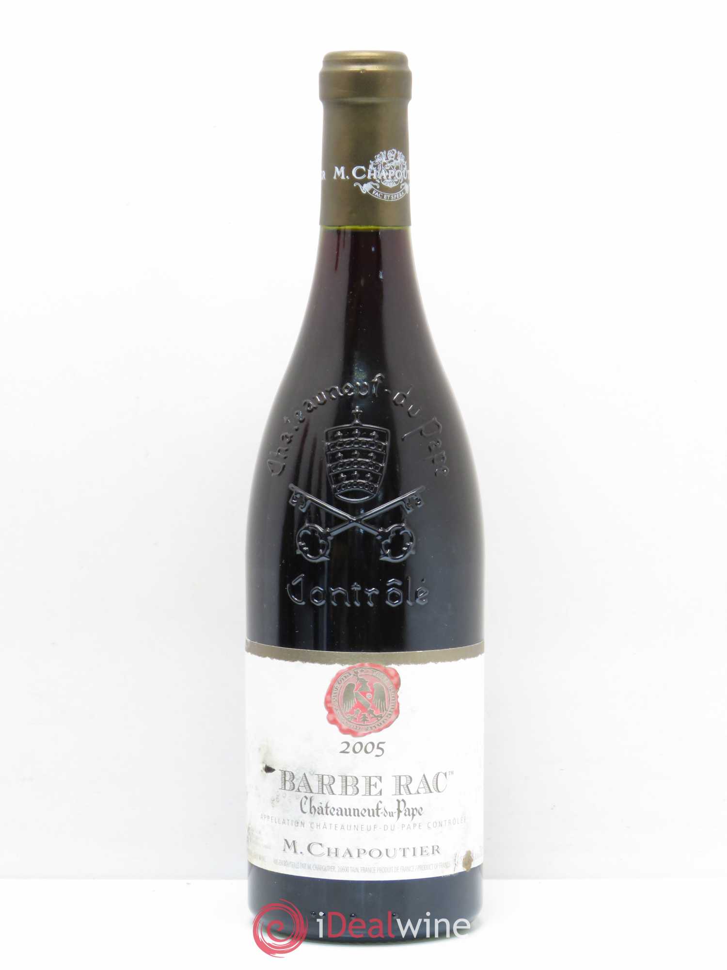 Châteauneuf-du-Pape Barbe Rac Chapoutier 2005 - Lot de 1 bouteille - 0