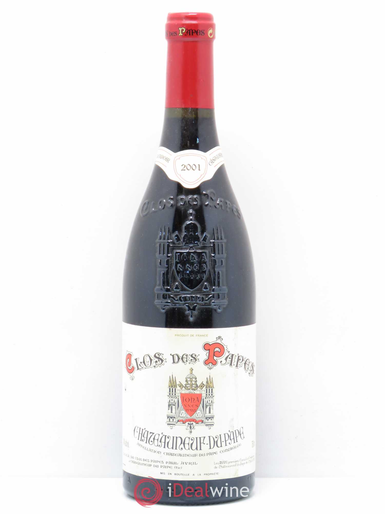 Châteauneuf-du-Pape Clos des Papes - Paul Avril 2001 - Lot de 1 bouteille - 0