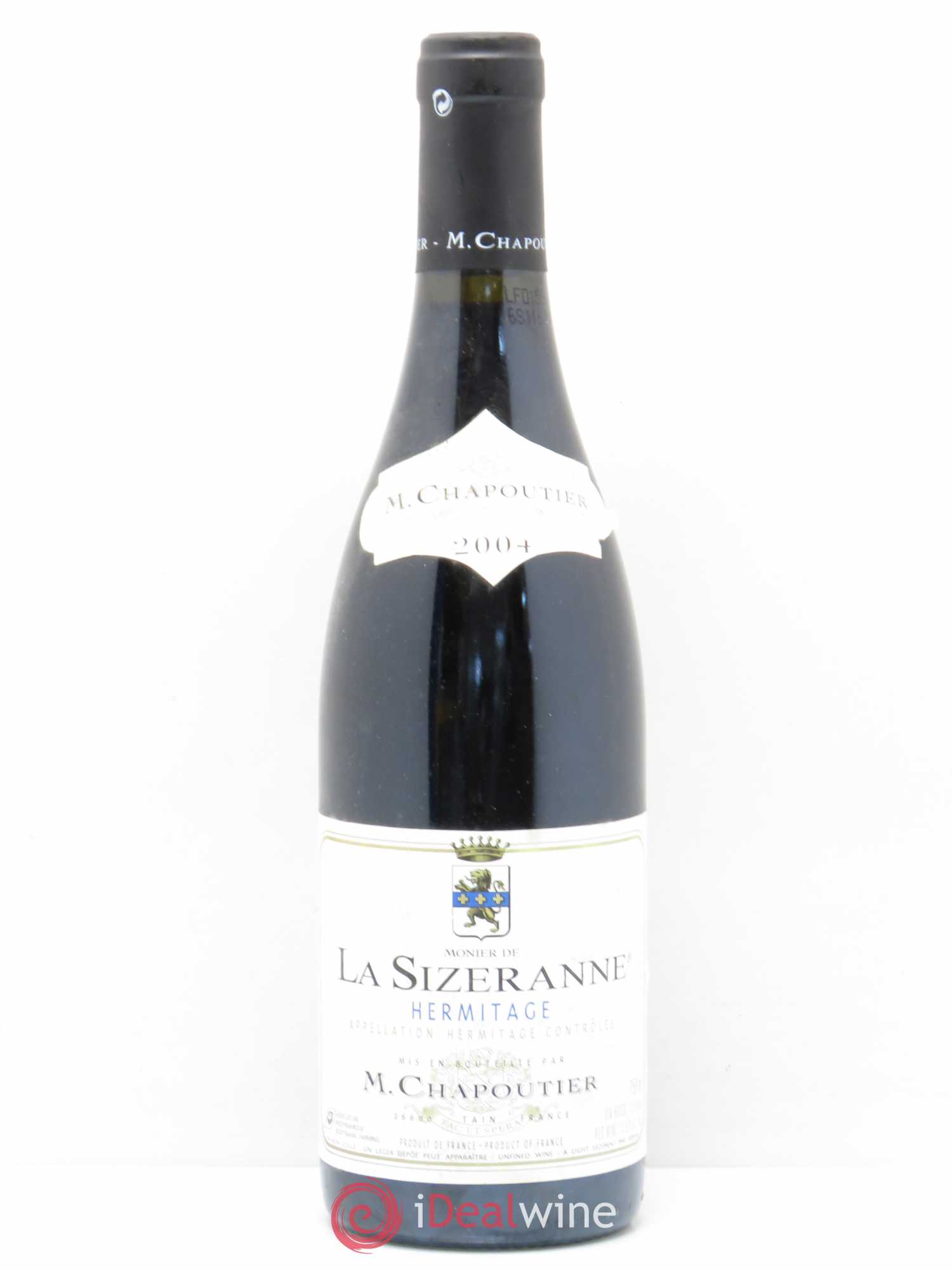 Hermitage Monier de La Sizeranne Chapoutier 2004 - Lot de 1 bouteille - 0