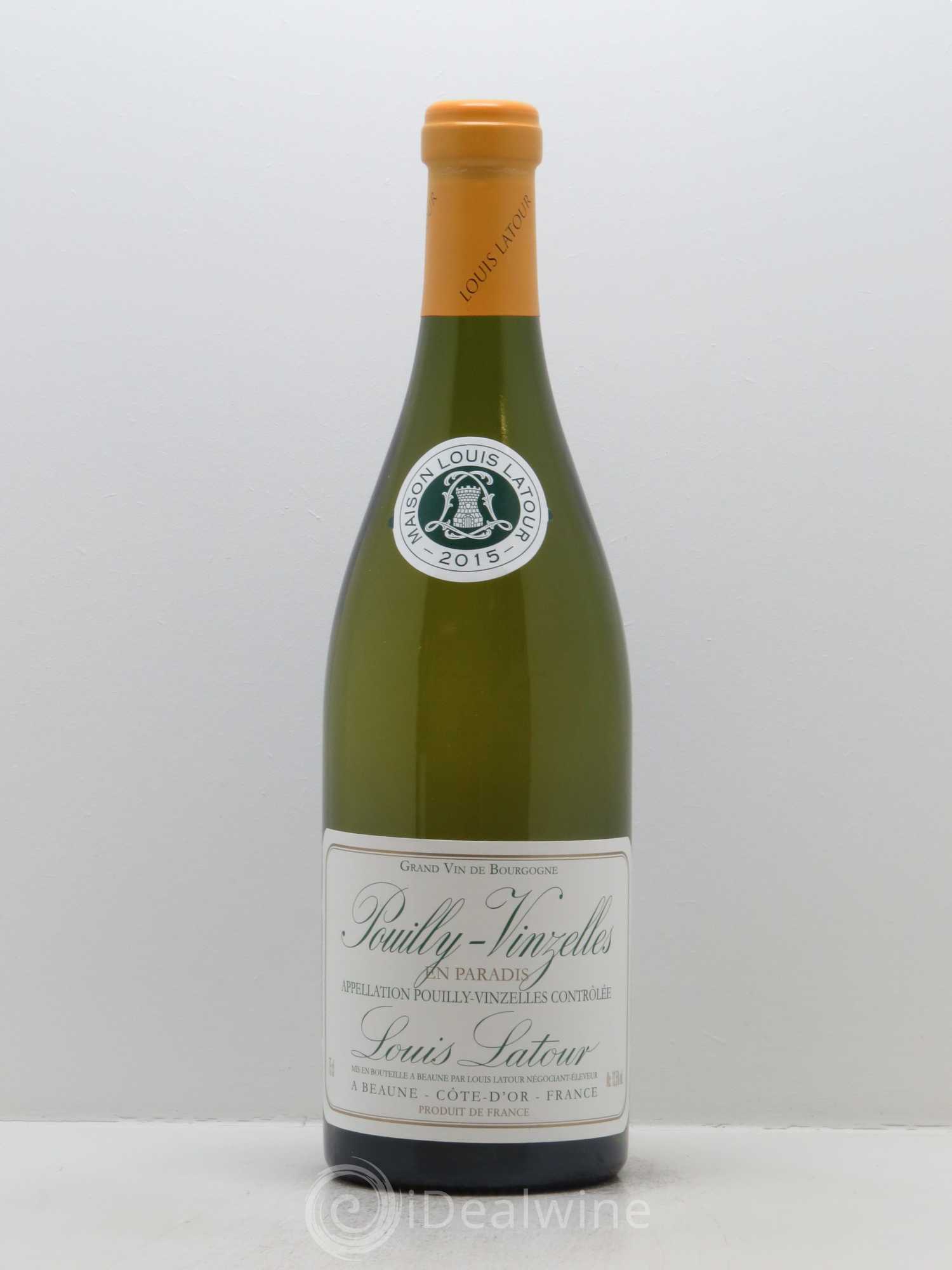 Pouilly-Vinzelles En Paradis Louis Latour 2015 - Lot de 1 bouteille - 0