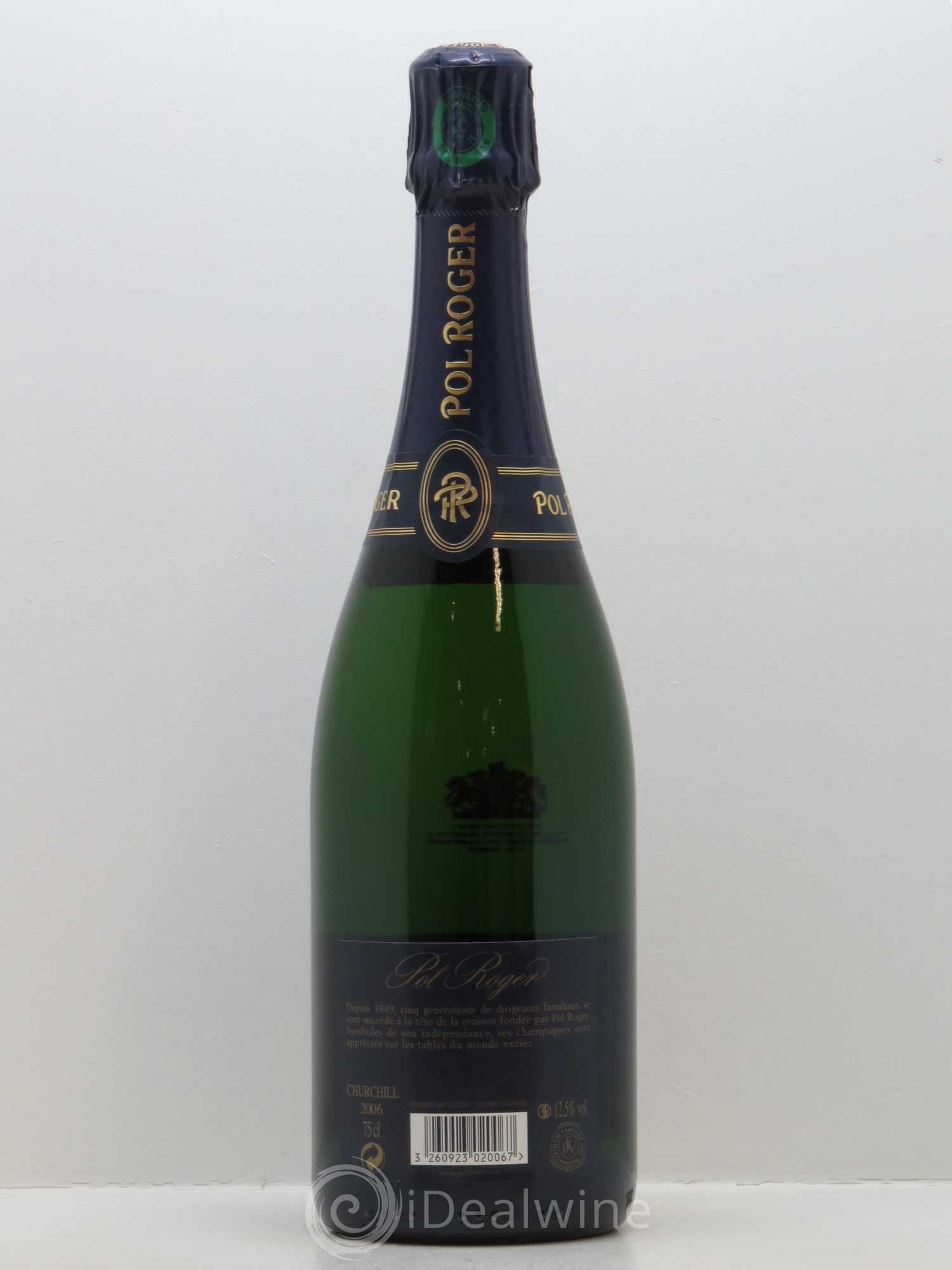 Cuvée Winston Churchill Pol Roger 2006 - Lot de 1 bouteille - 1