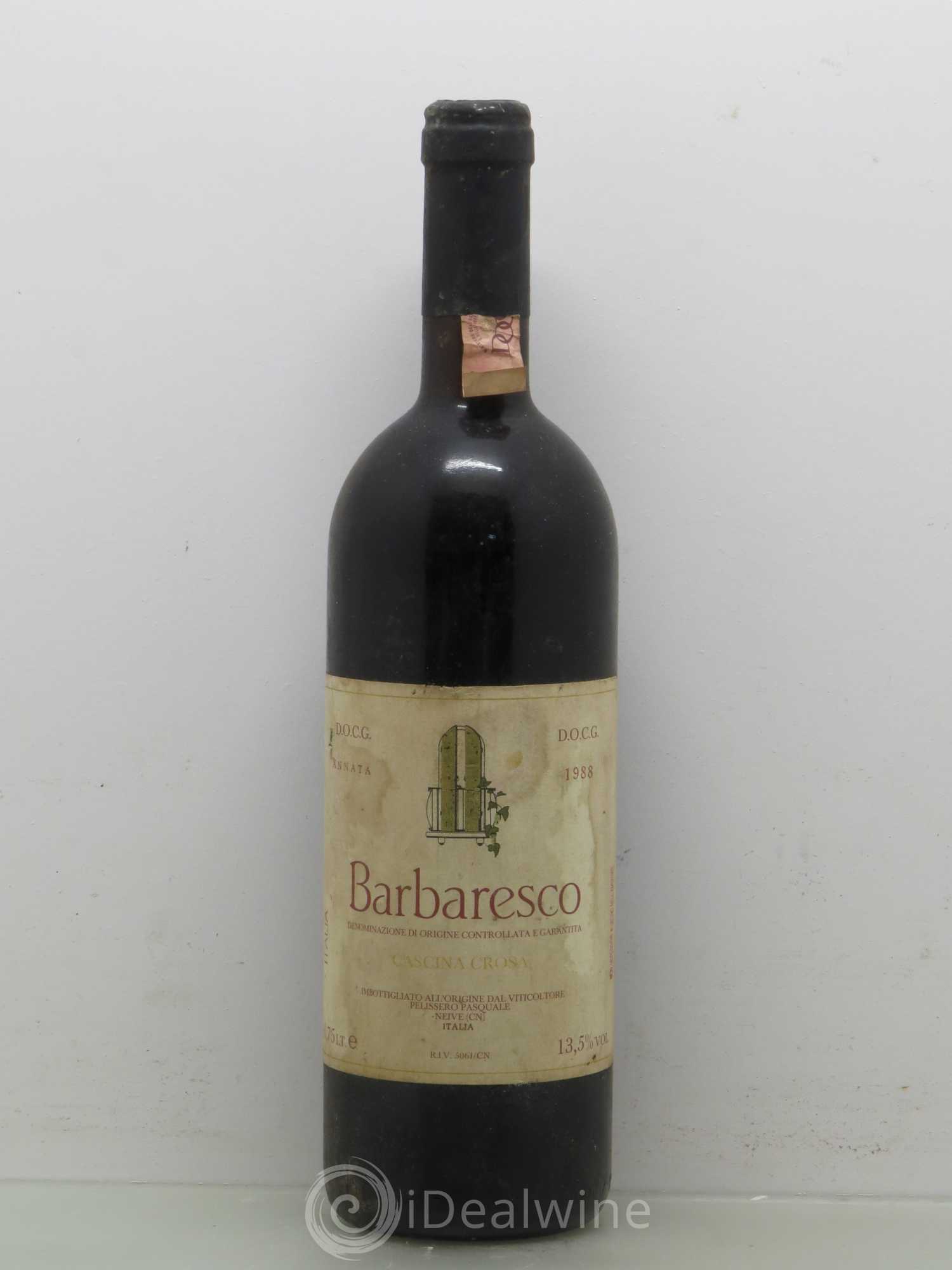 Barbaresco DOCG Barbaresco DOCG Cascina Crosa 1988 - Posten von 1 Flasche - 0