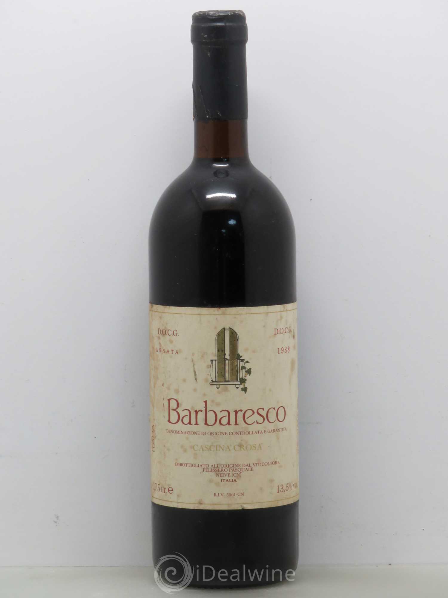 Barbaresco DOCG Annata Cascina crosa 1988 - Posten von 1 Flasche - 0