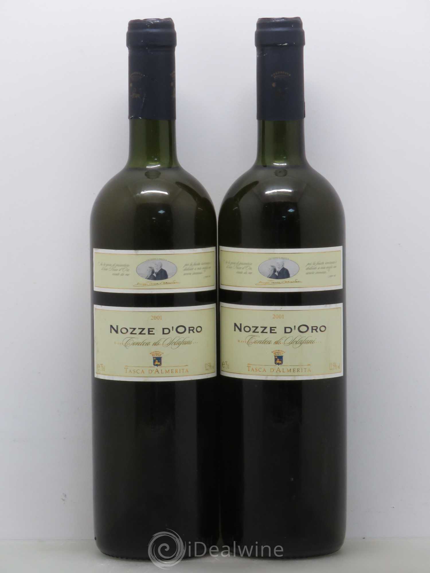 Italie Nozze d'oro tasca d'almerita contea di sclafani (sans prix de réserve) 2001 - Posten von 2 Flaschen - 0