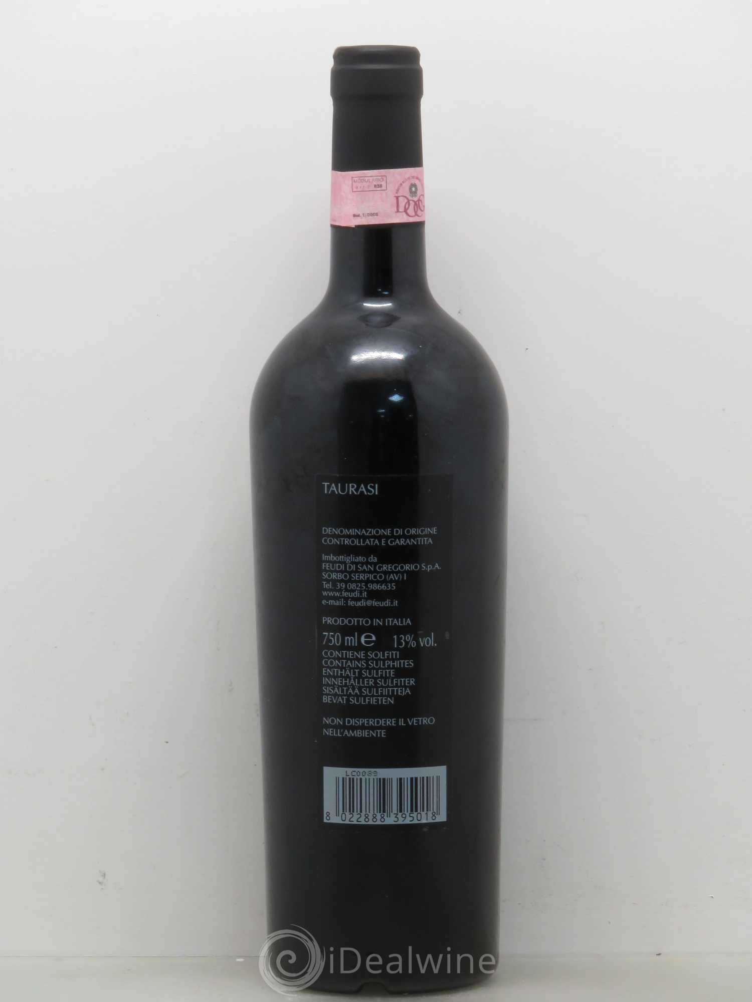 Italie Taurasi dei feudi di san gregorio DOCG (sans prix de réserve) 2003 - Lotto di 1 bottiglia - 1