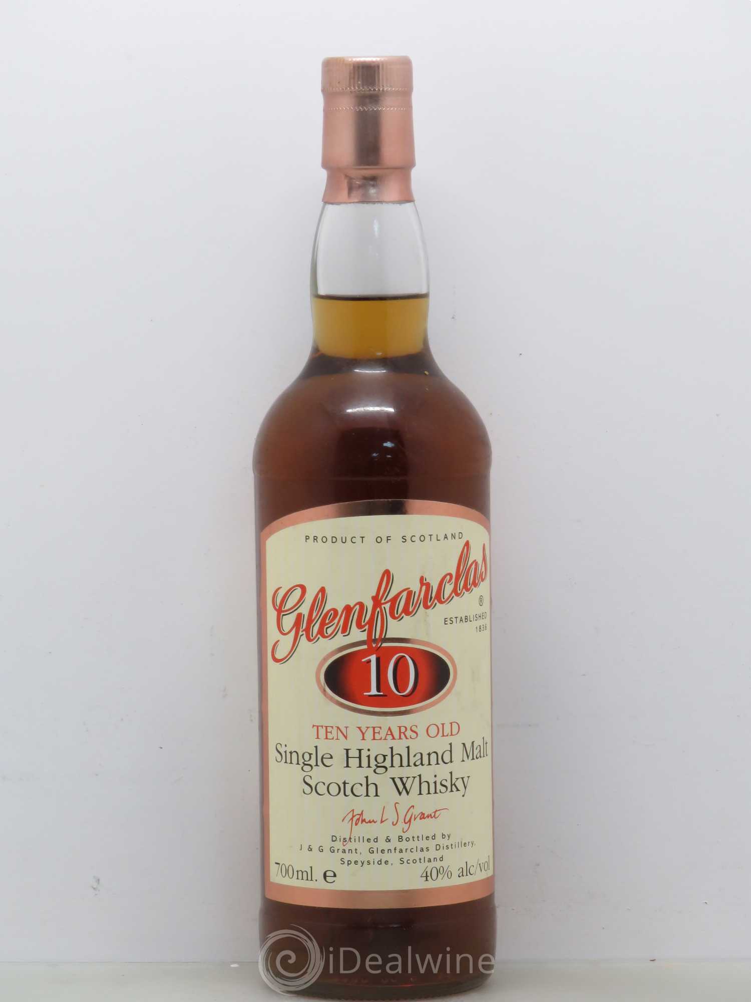 Whisky Glenfarclas ten years old single highland - Posten von 1 Flasche - 0