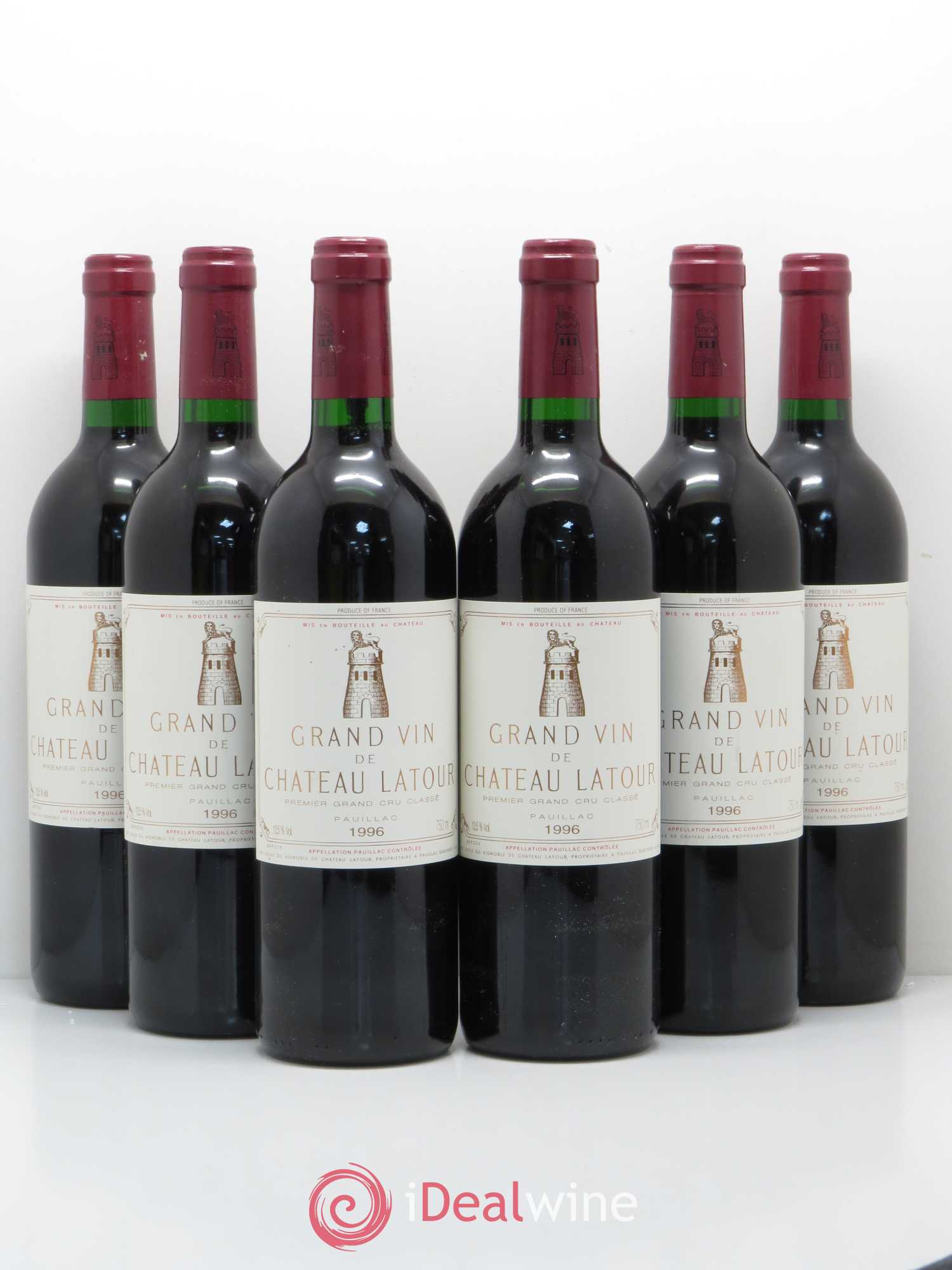 Château Latour 1er Grand Cru Classé 1996 - Lot de 6 bouteilles - 0