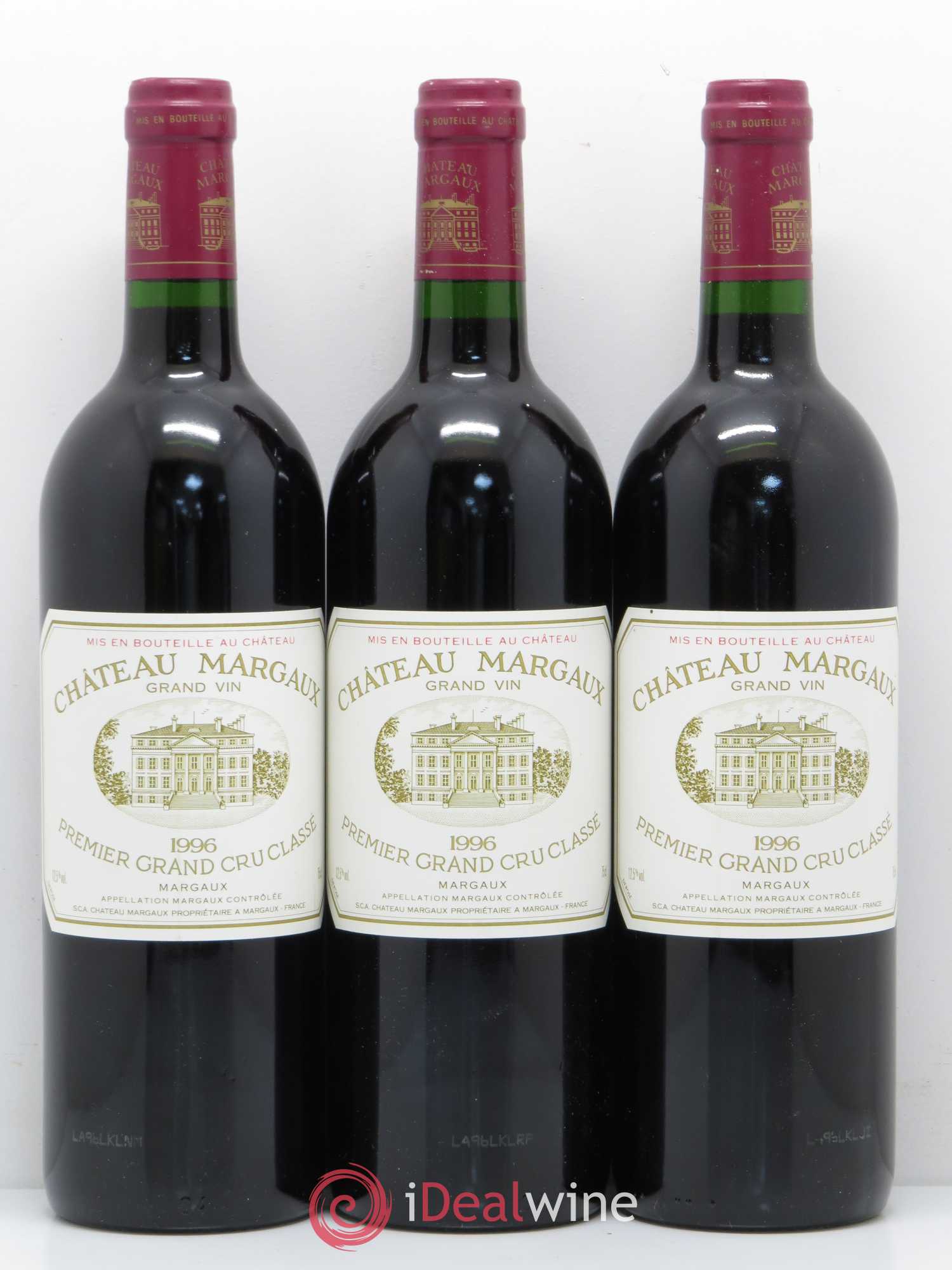 Château Margaux 1er Grand Cru Classé 1996 - Lot de 6 bouteilles - 1