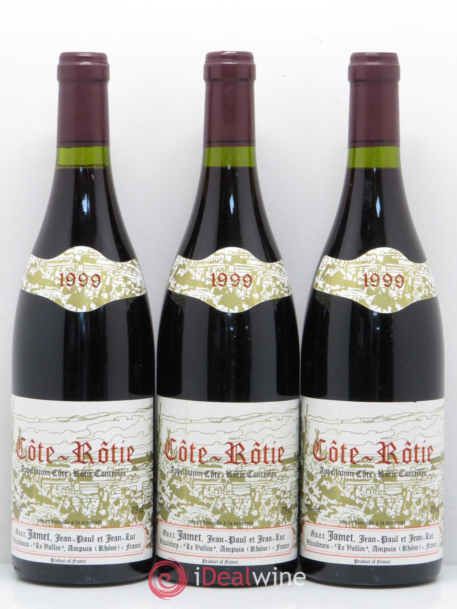 Côte-Rôtie Jamet (Domaine) 1999 - Lot de 3 bouteilles - 0