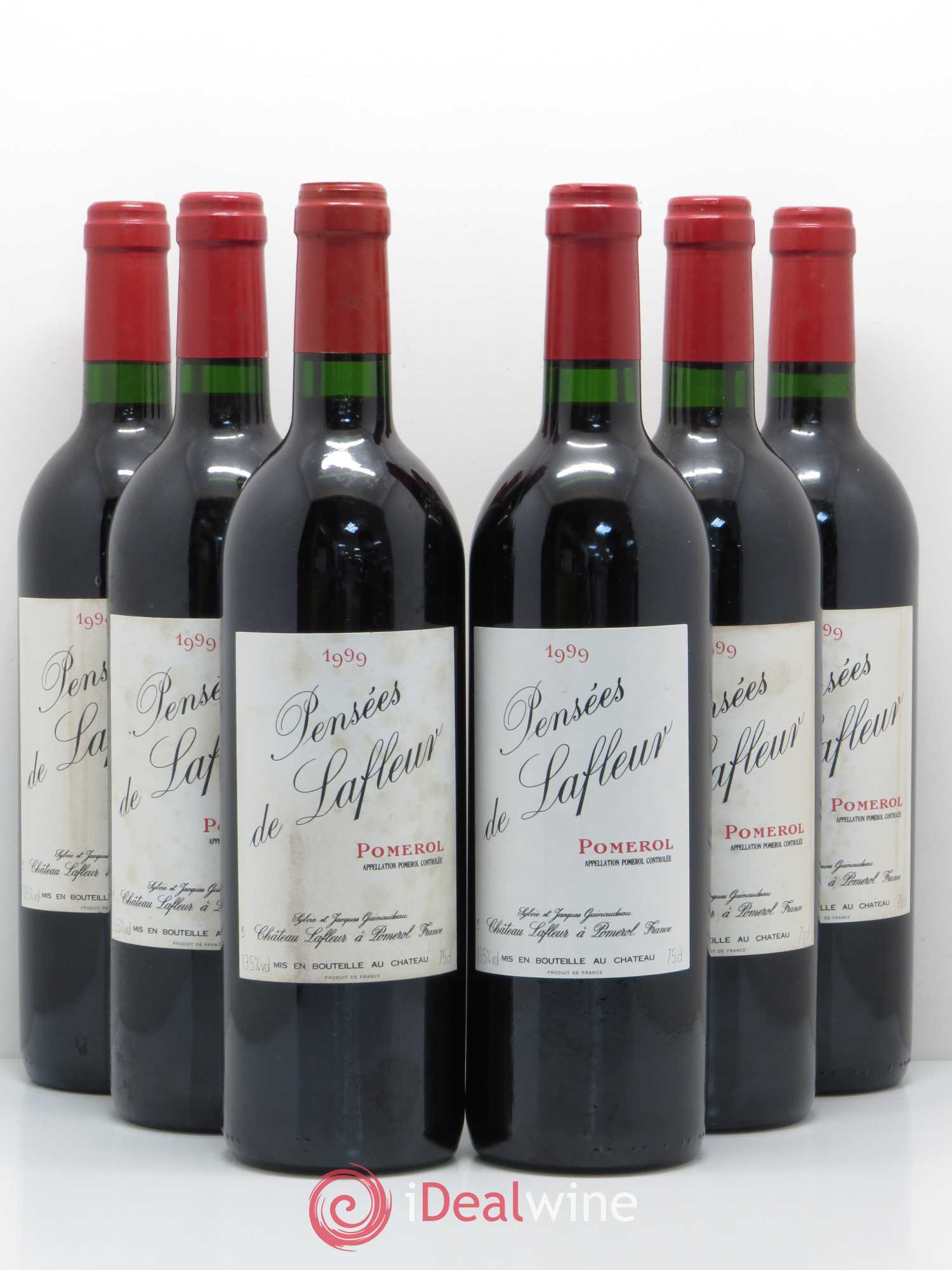 Pensées de Lafleur Second Vin 1999 - Lot de 6 bouteilles - 0