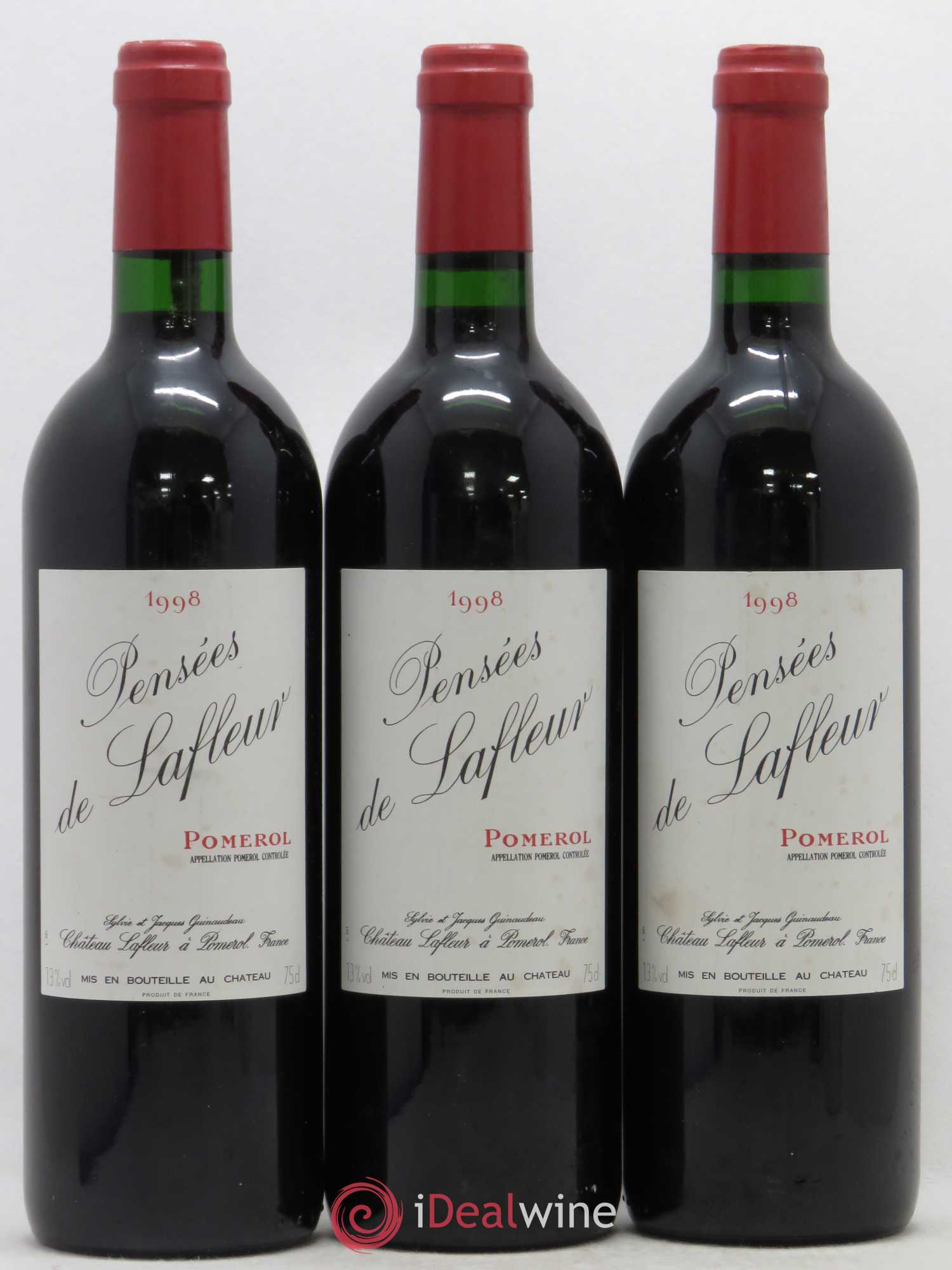 Pensées de Lafleur Second Vin 1998 - Lot de 3 bouteilles - 0