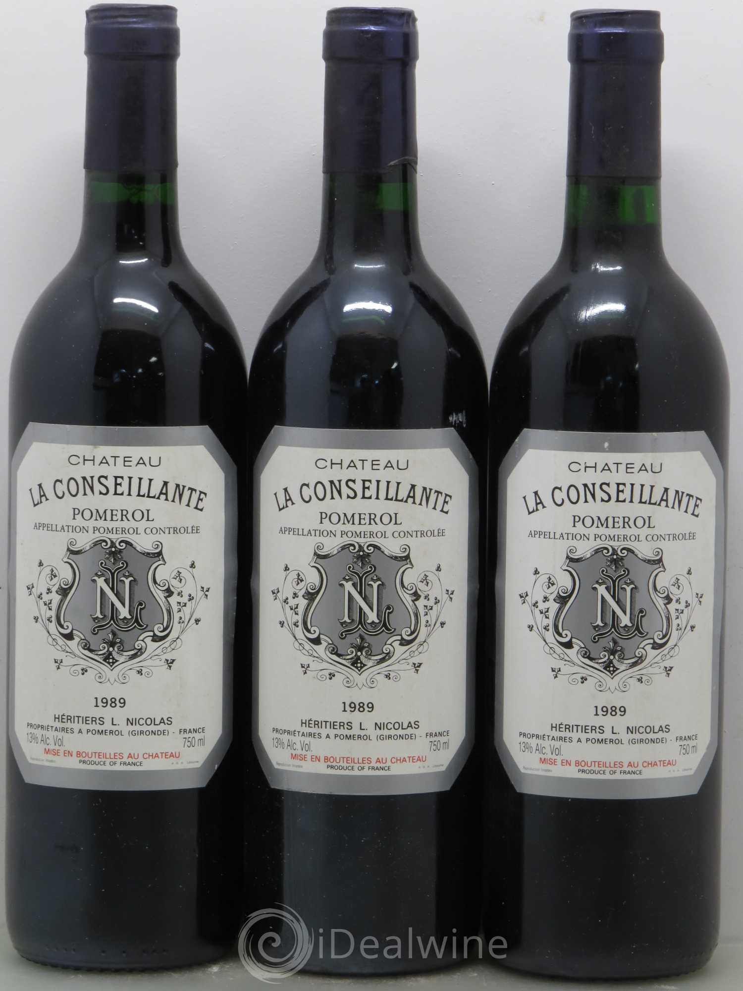 Château la Conseillante 1989 - Lot de 3 bouteilles - 0
