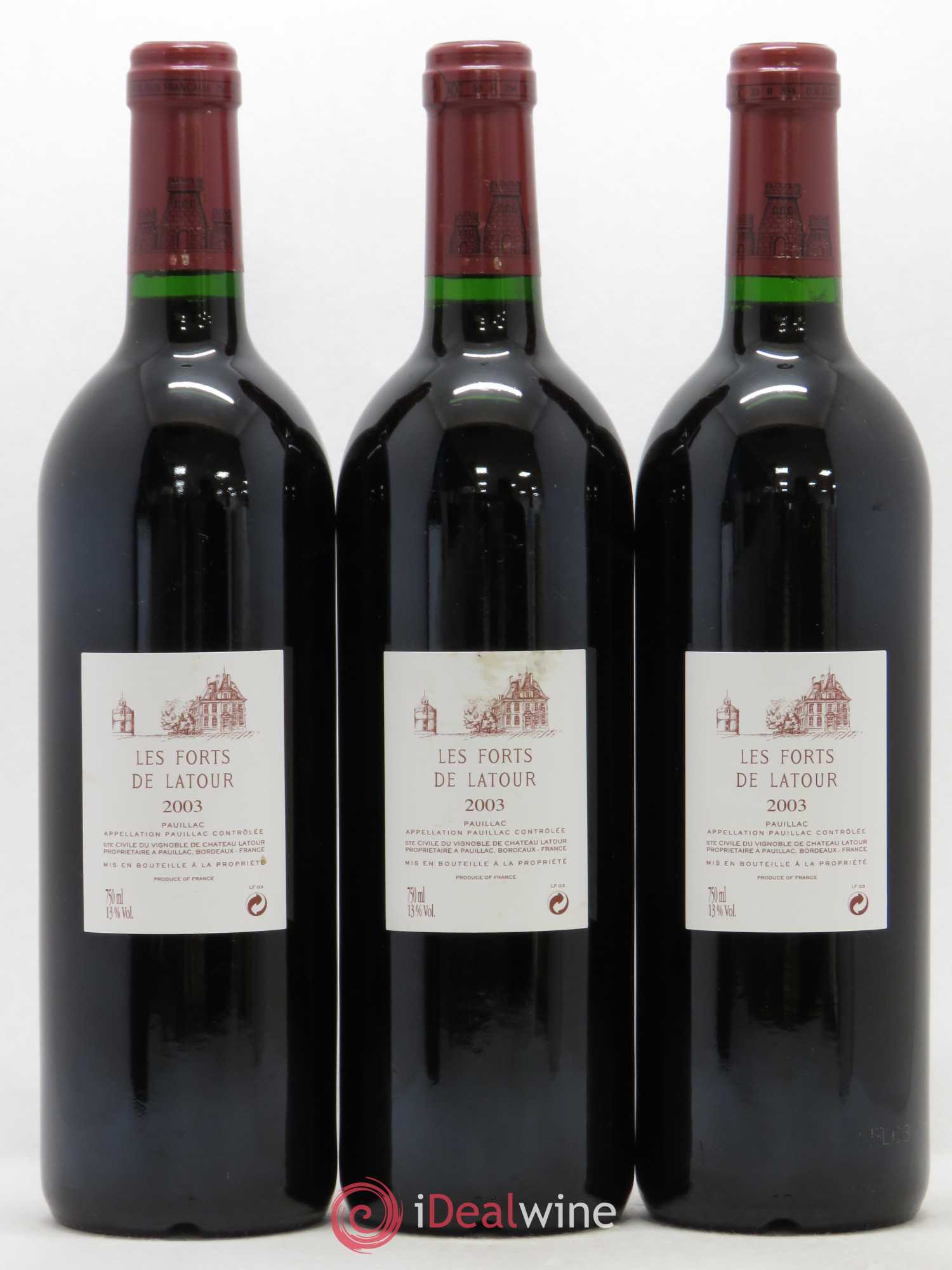 Les Forts de Latour Second Vin 2003 - Lot de 12 bouteilles - 2