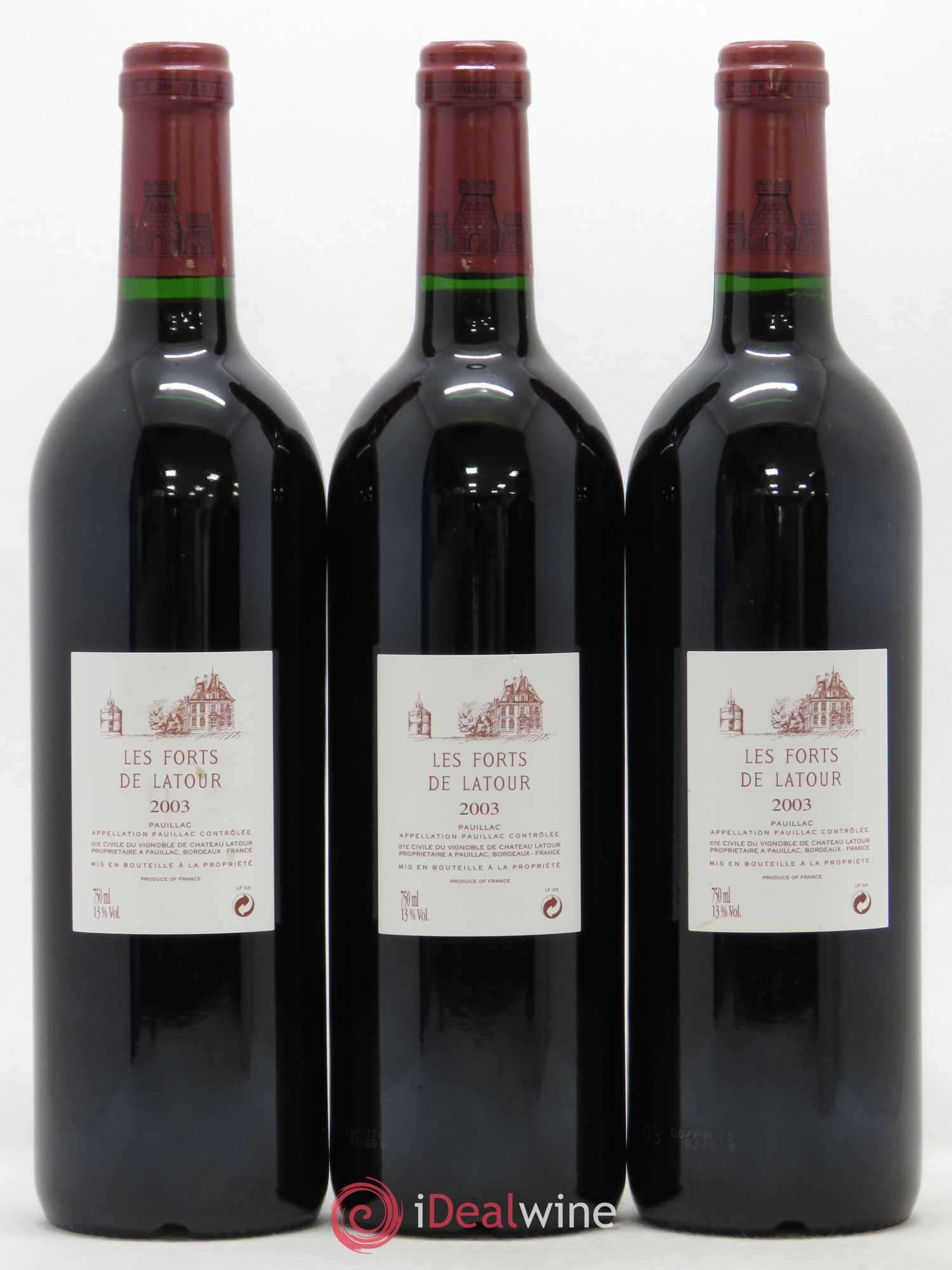 Les Forts de Latour Second Vin 2003 - Lot de 12 bouteilles - 6