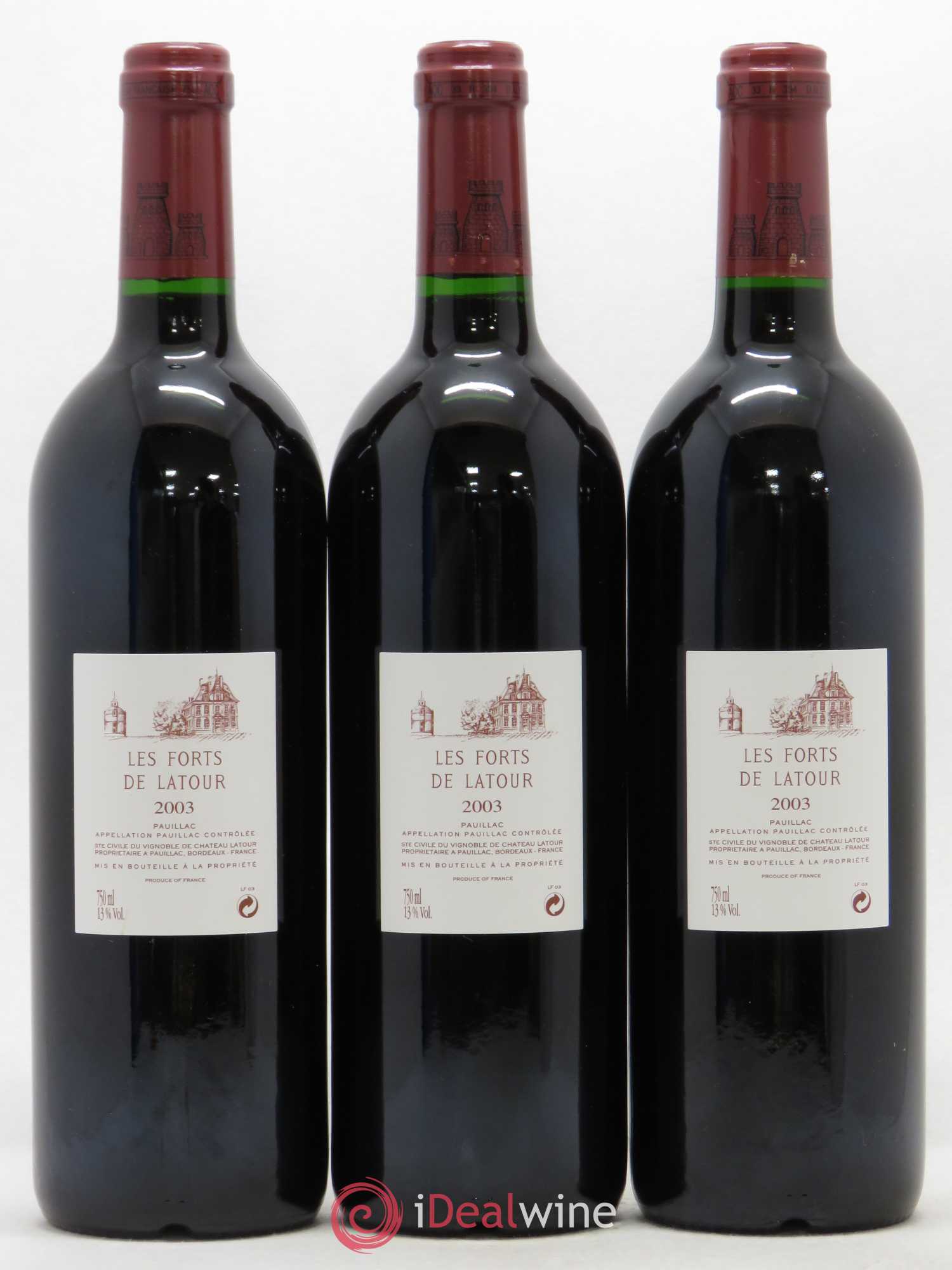 Les Forts de Latour Second Vin 2003 - Lot de 12 bouteilles - 8