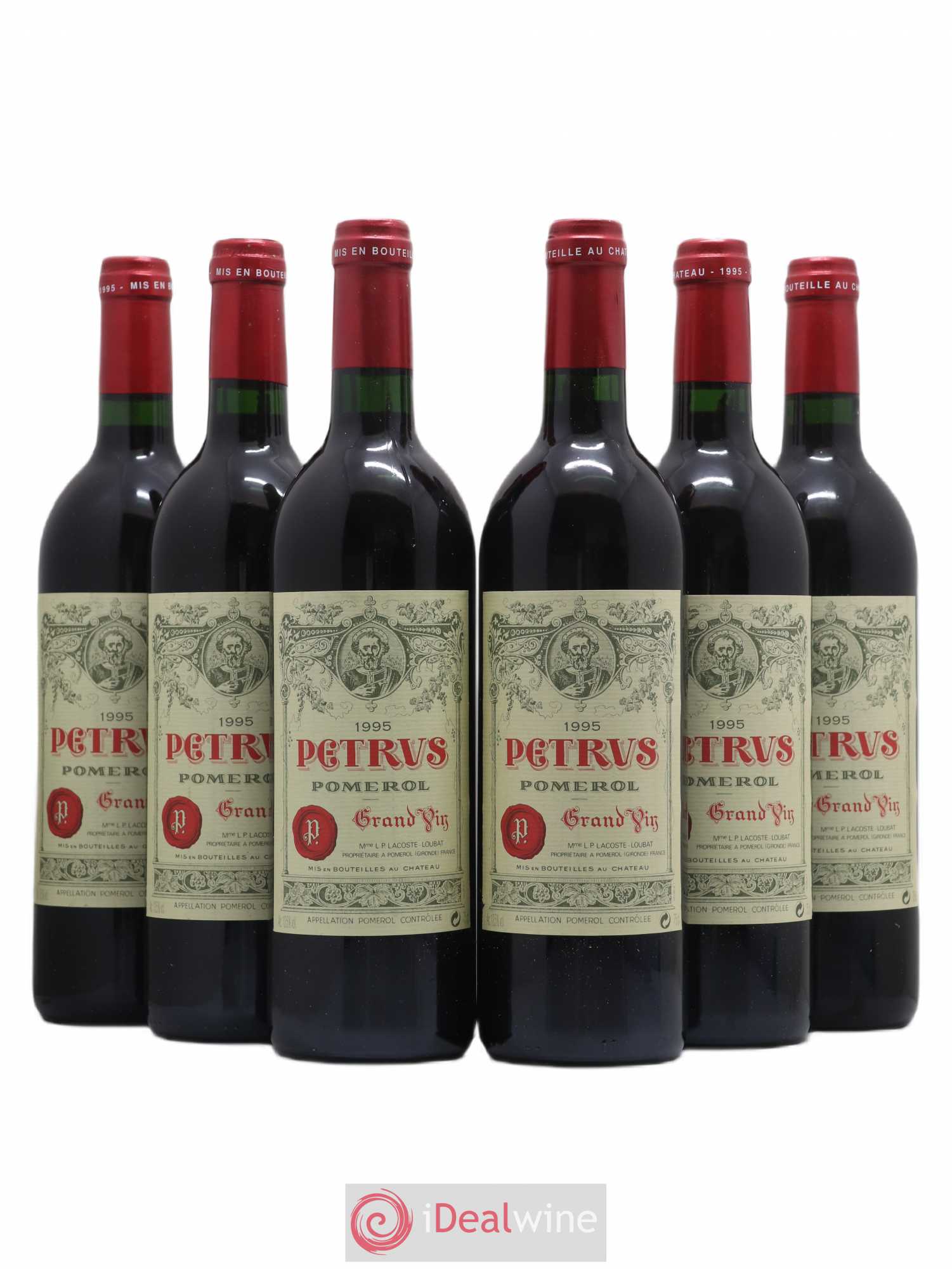 Petrus 1995 - Lot de 6 bouteilles - 0