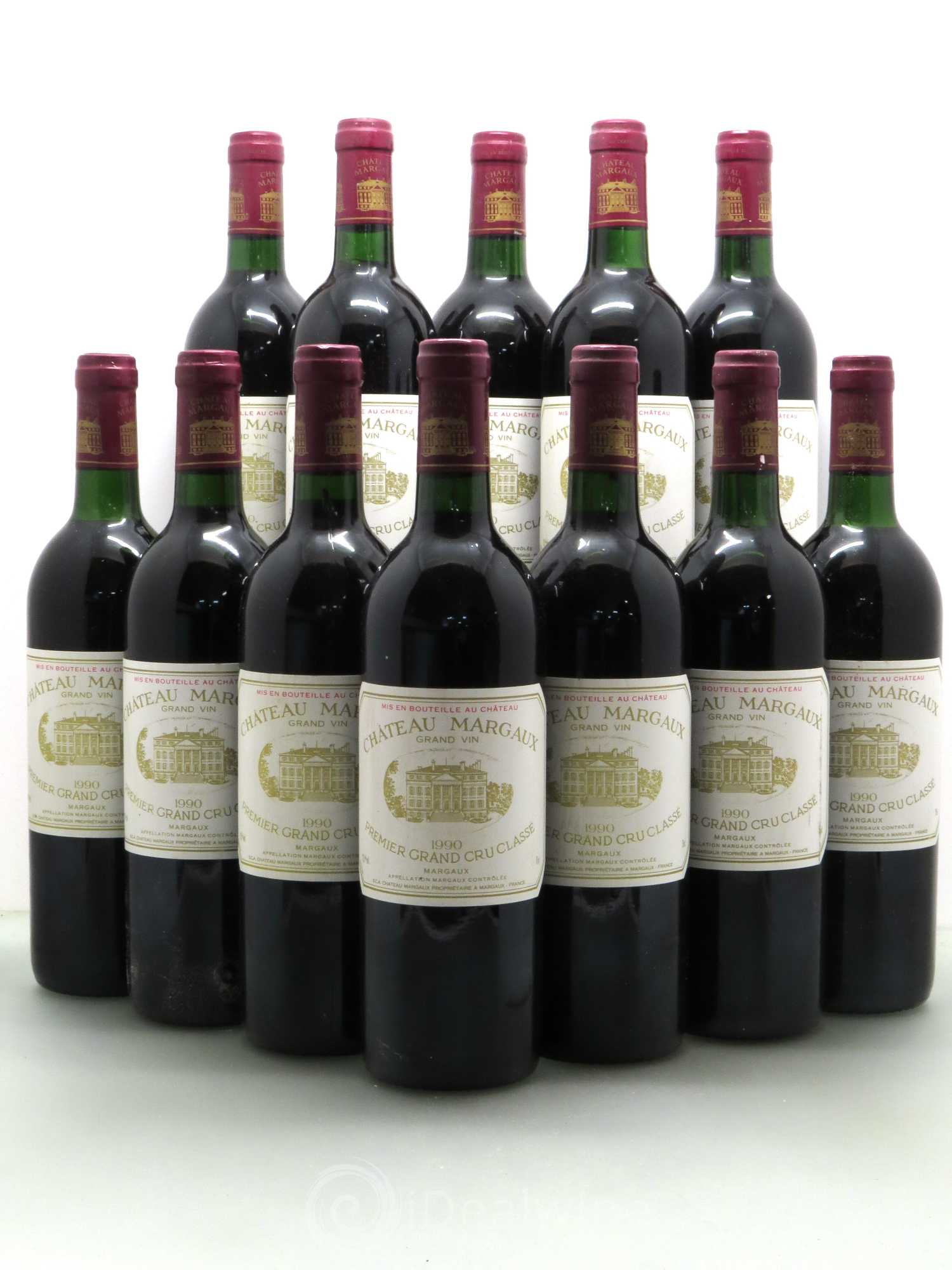 Château Margaux 1er Grand Cru Classé 1990 - Lot de 12 bouteilles - 0