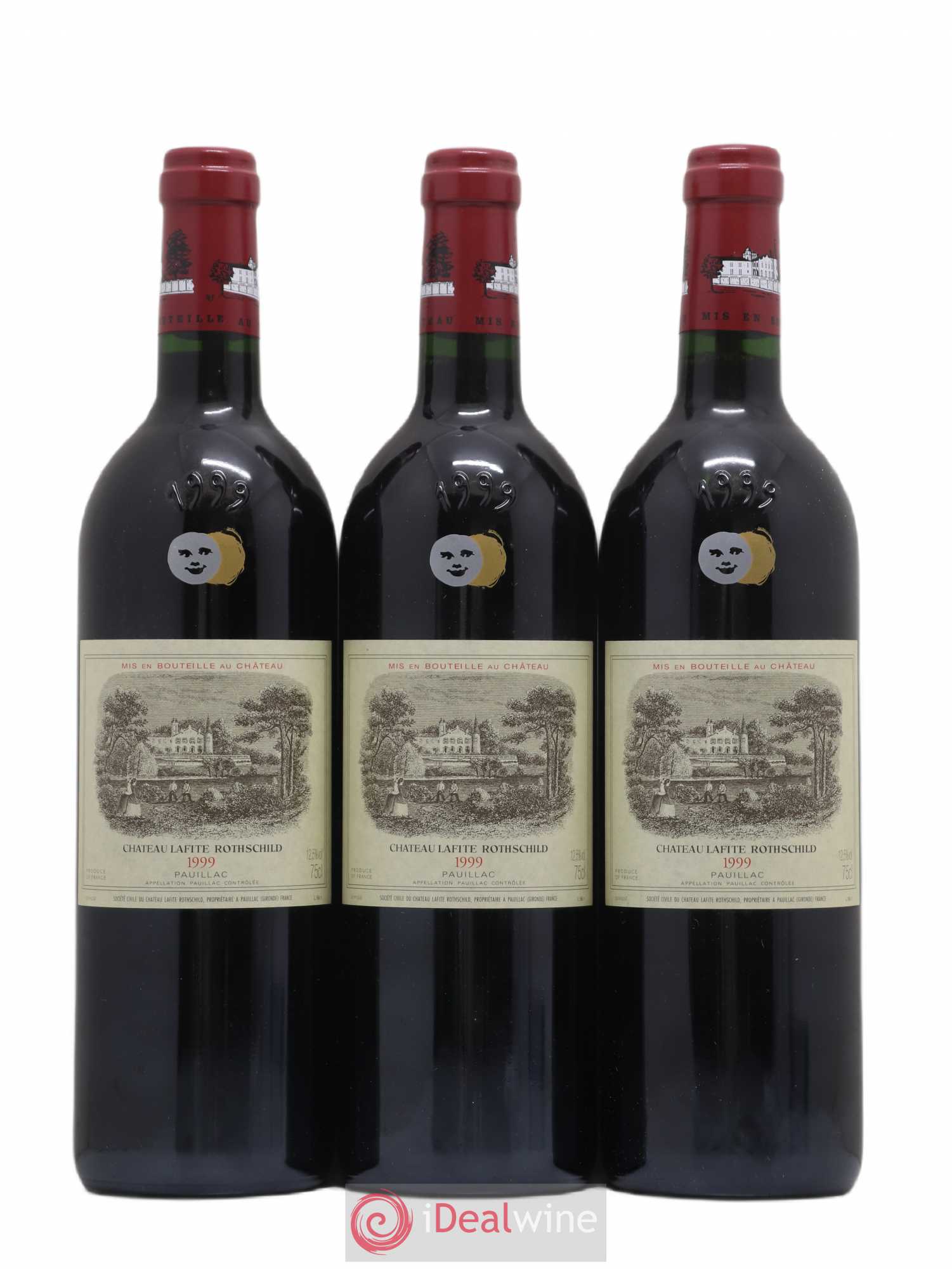 Château Lafite Rothschild 1er Grand Cru Classé 1999 - Lot de 3 bouteilles - 0