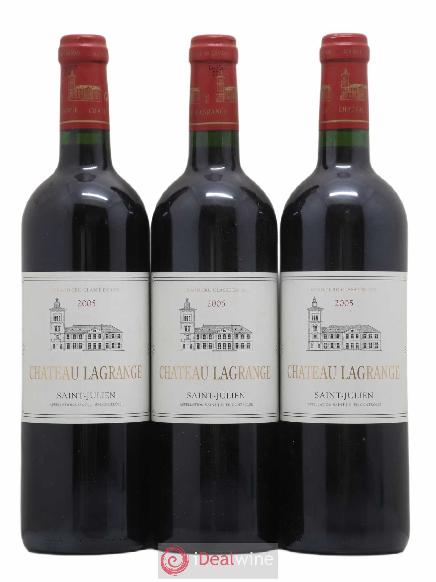 Château Lagrange 3ème Grand Cru Classé 2005 - Lot de 3 bouteilles - 0