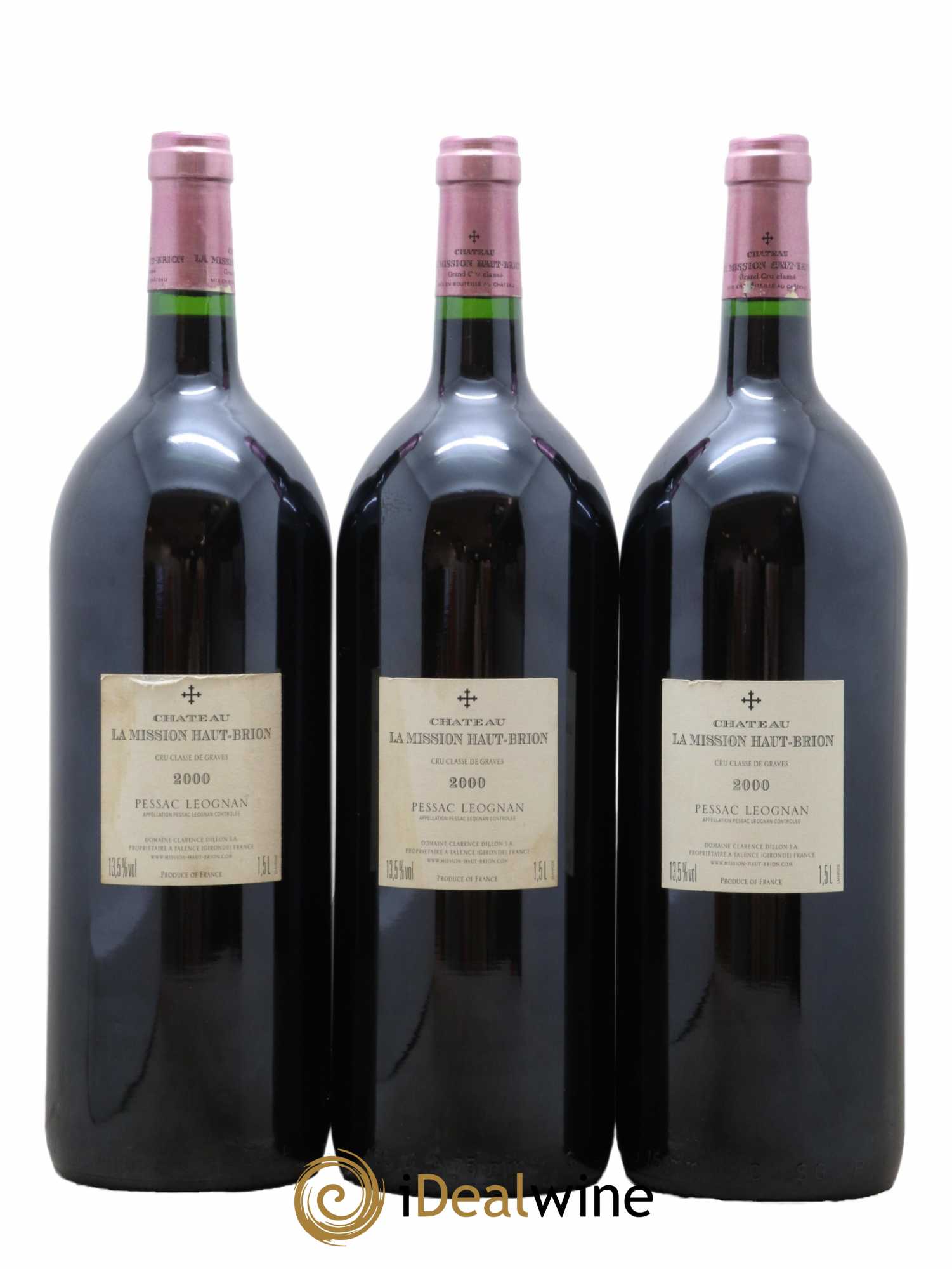 Château la Mission Haut-Brion Cru Classé de Graves 2000 - Lot de 3 magnums - 1