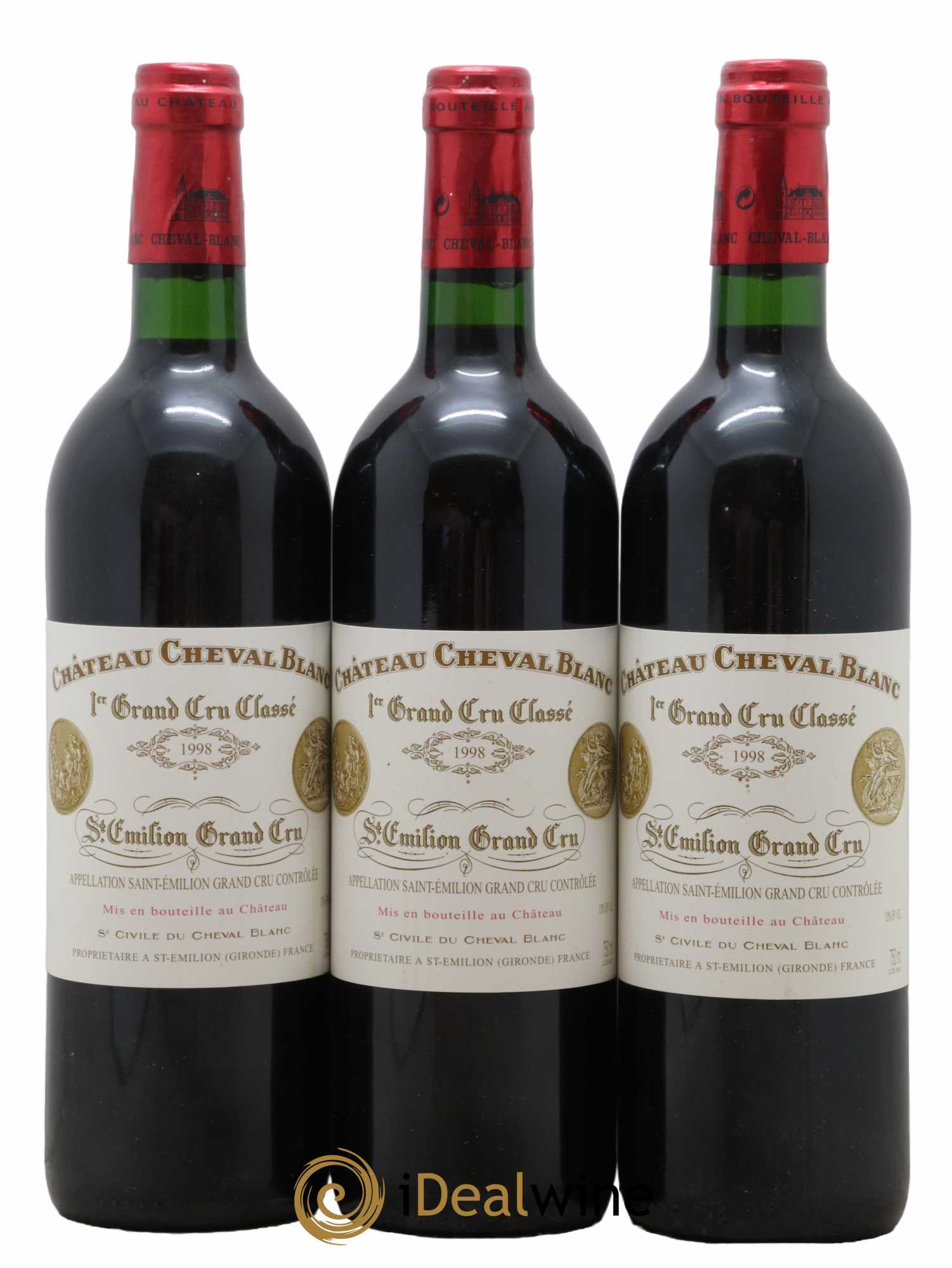 Château Cheval Blanc 1er Grand Cru Classé A 1998 - Lot de 6 bouteilles - 2