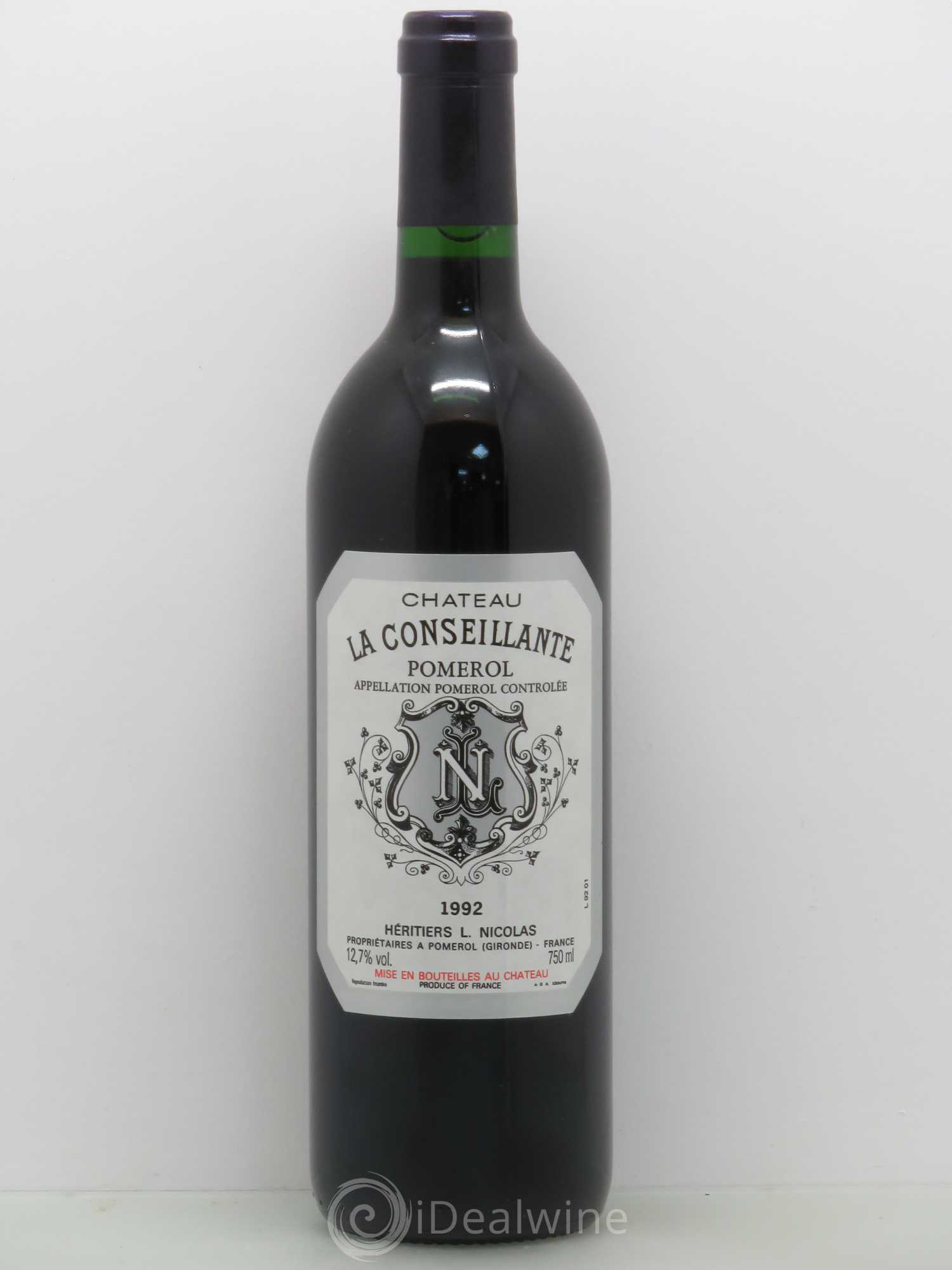 Château la Conseillante 1992 - Lot de 1 bouteille - 0