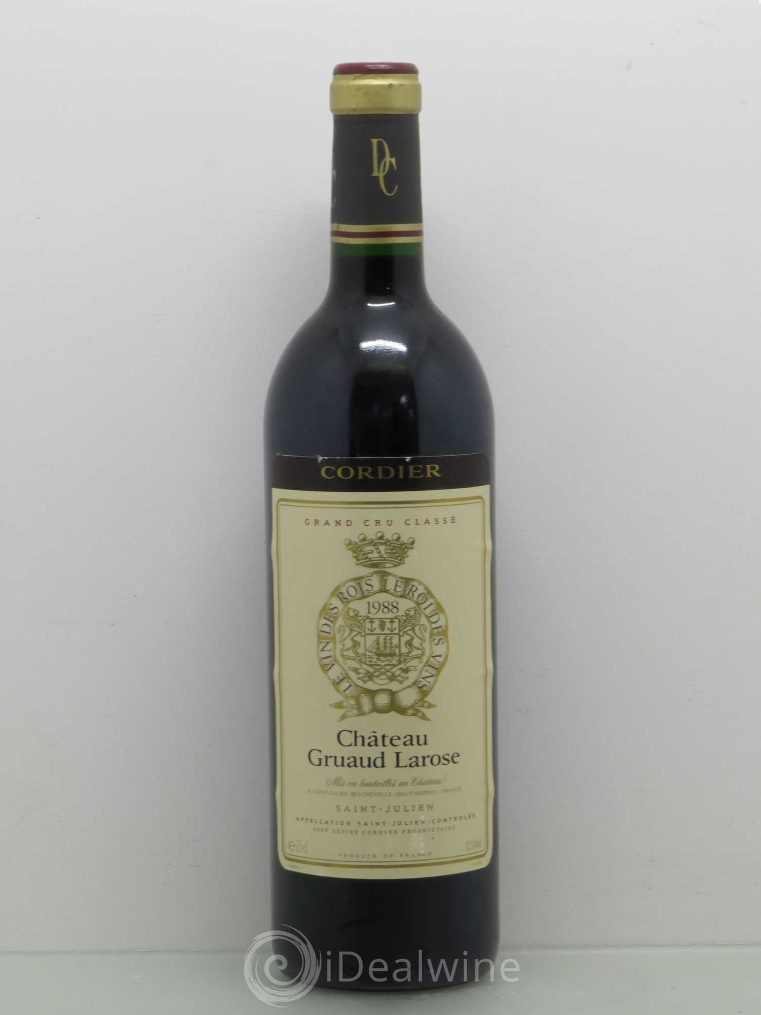 Château Gruaud Larose 2ème Grand Cru Classé 1988 - Lot de 1 bouteille - 0