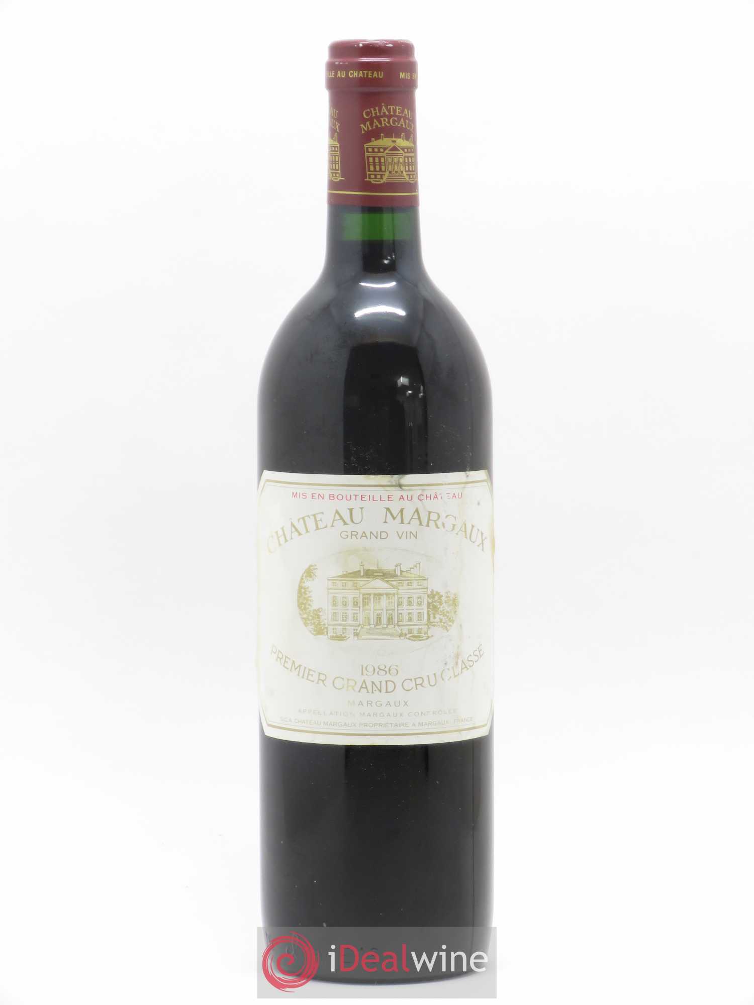 Château Margaux 1er Grand Cru Classé 1986 - Lot de 1 bouteille - 0