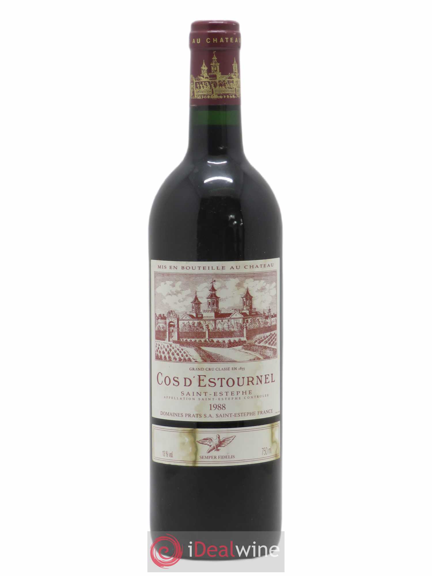 Cos d'Estournel 2ème Grand Cru Classé 1988 - Lot de 1 bouteille - 0