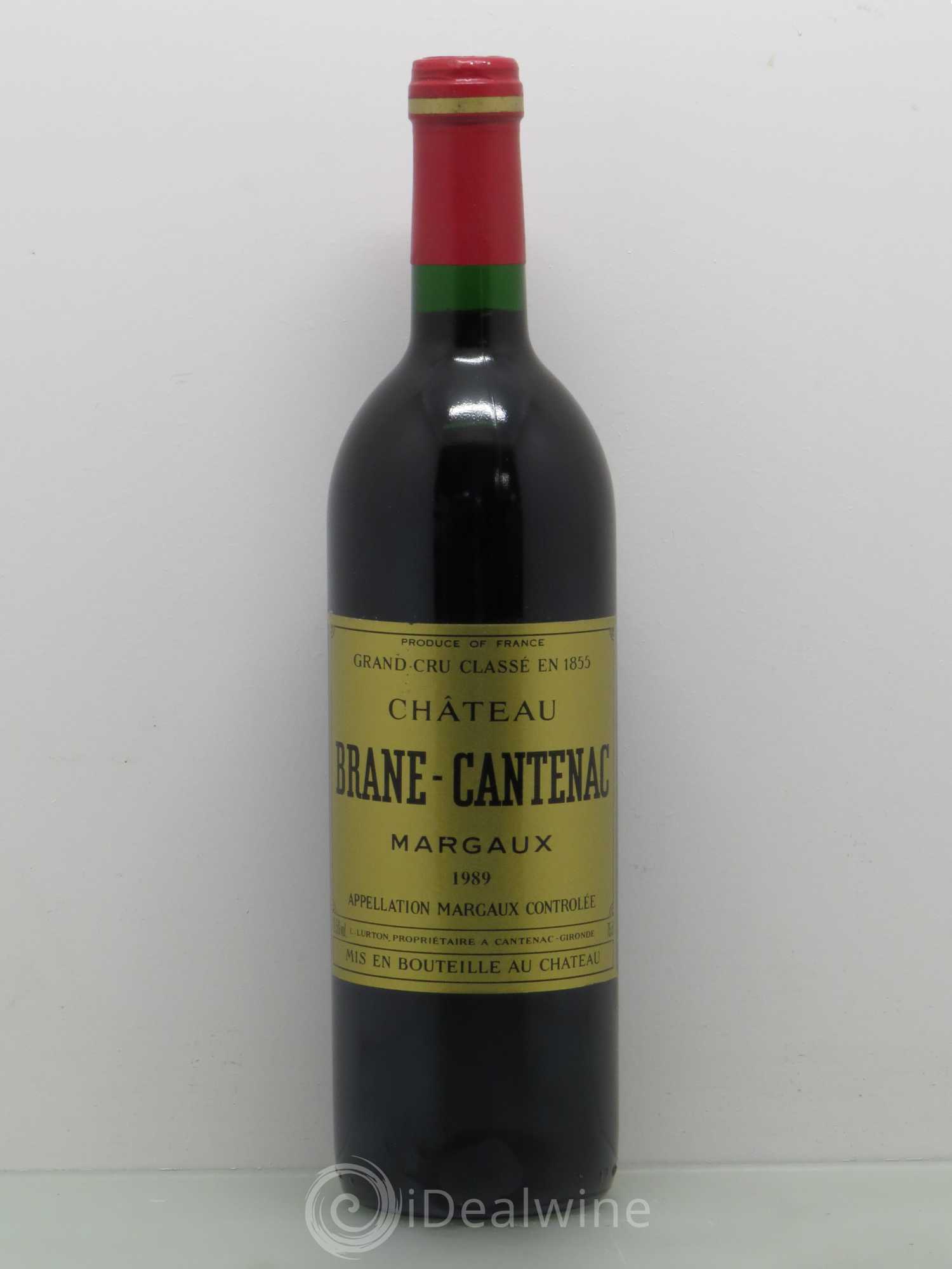 Château Brane Cantenac 2ème Grand Cru Classé 1989 - Lot de 1 bouteille - 0
