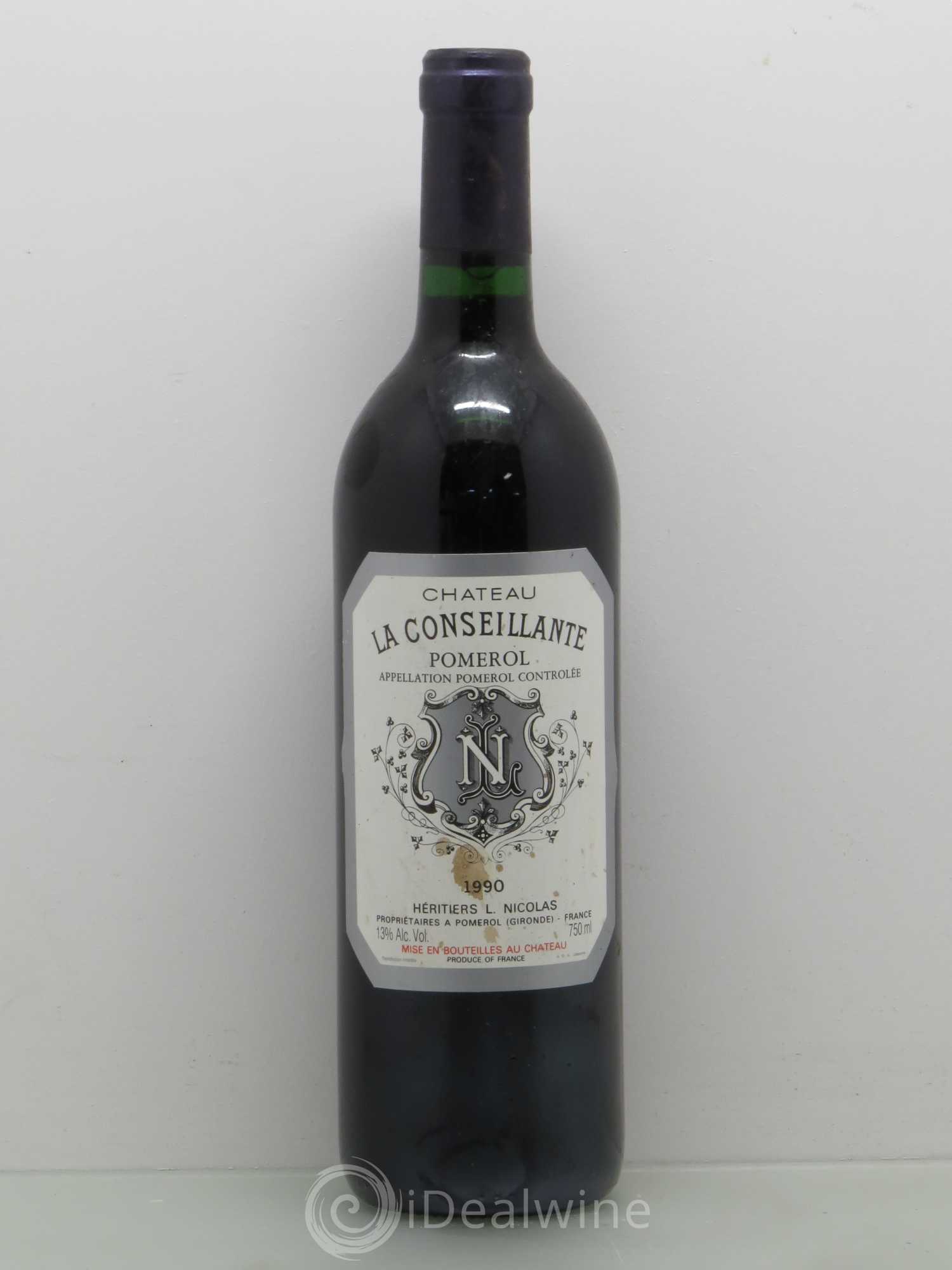 Château la Conseillante 1990 - Lot de 1 bouteille - 0