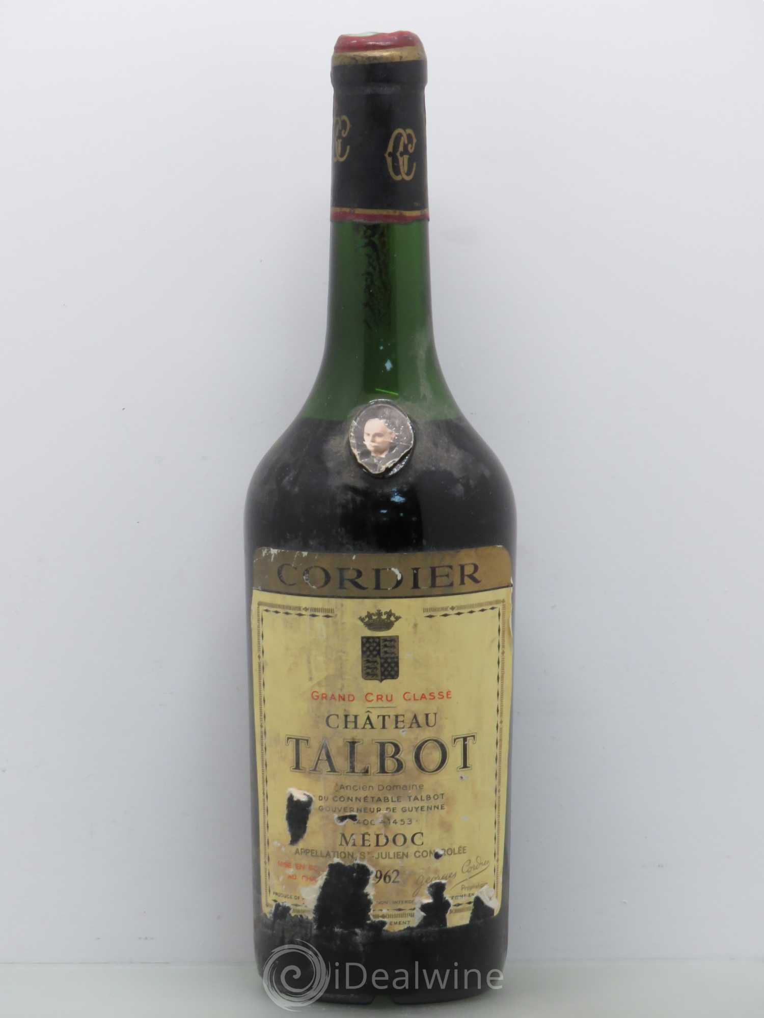 Château Talbot 4ème Grand Cru Classé 1962 - Lot de 1 bouteille - 0