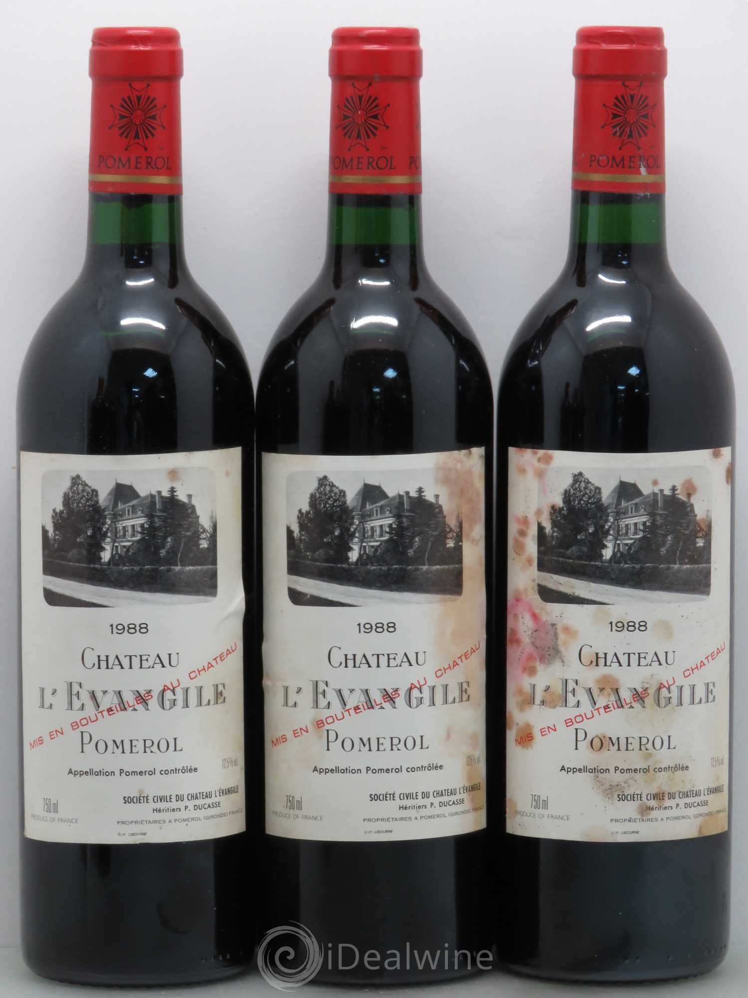 Château l' Évangile 1988 - Lot de 6 bouteilles - 1