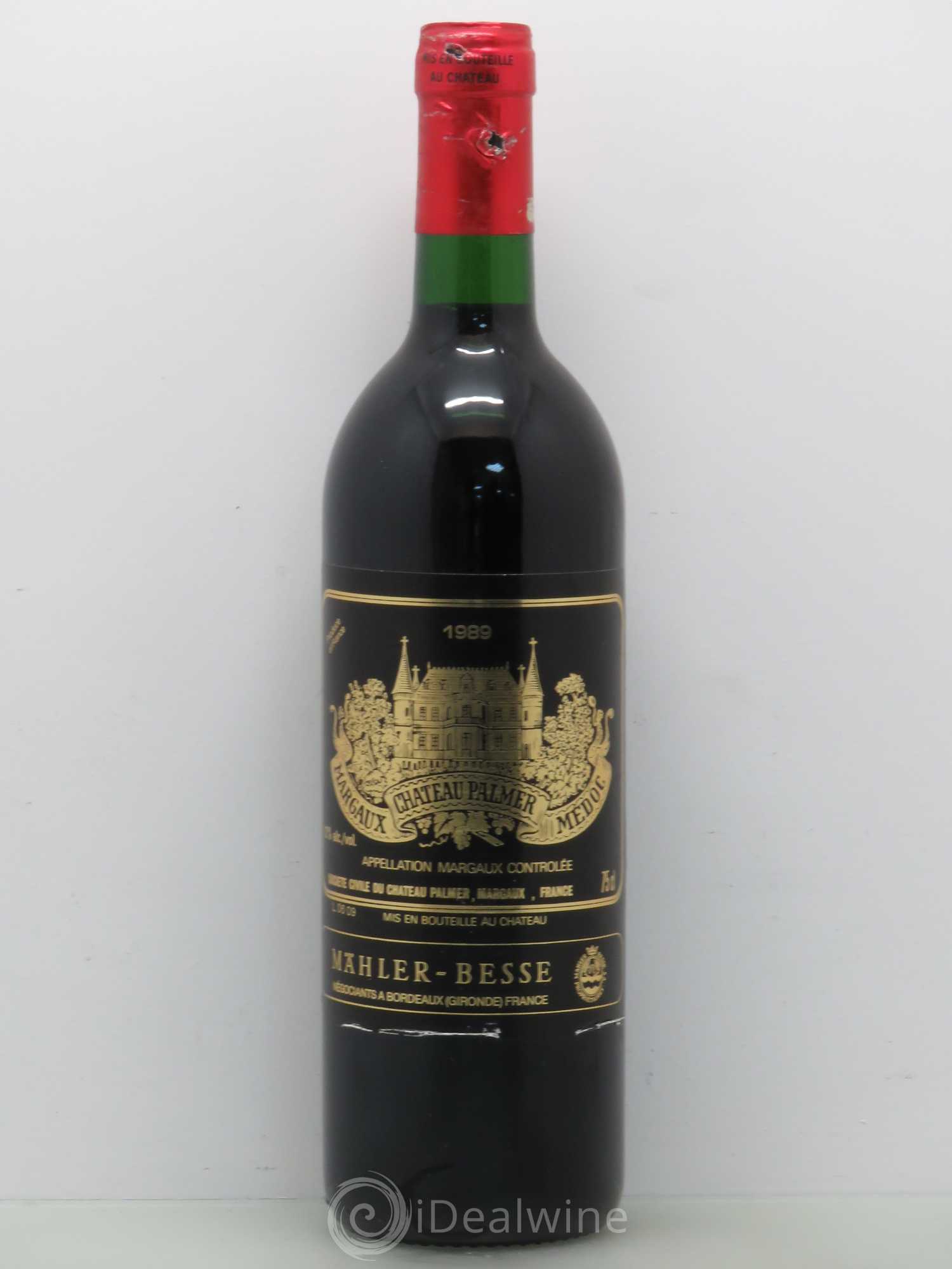Château Palmer 3ème Grand Cru Classé 1989 - Lot de 1 bouteille - 0