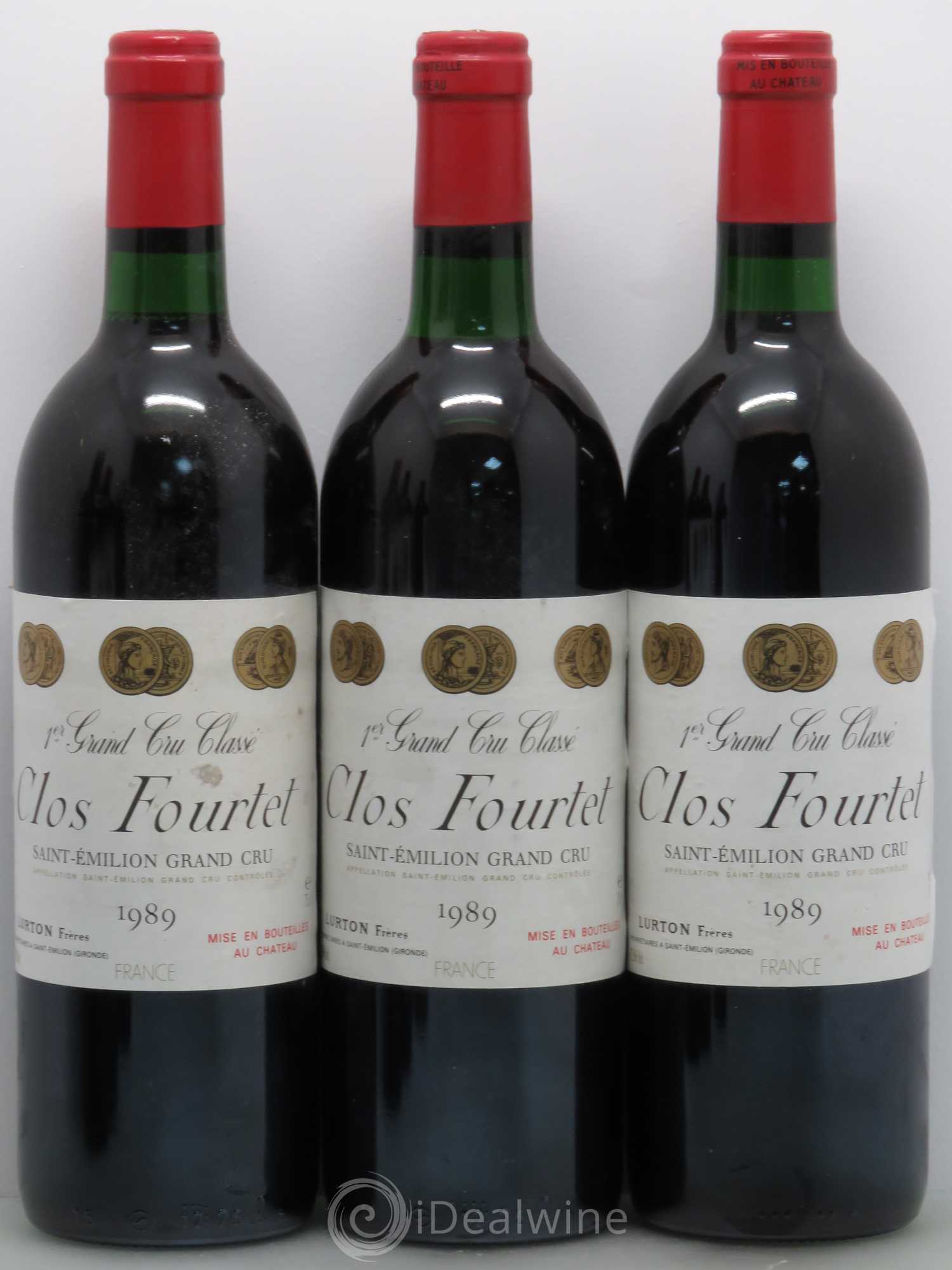 Clos Fourtet 1er Grand Cru Classé B 1989 - Lot de 6 bouteilles - 1