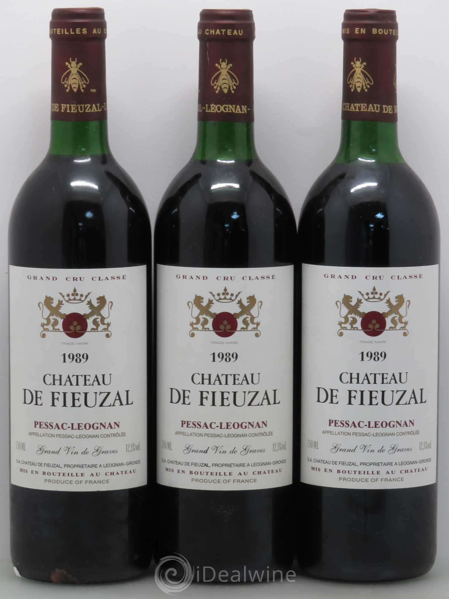 Château de Fieuzal Cru Classé de Graves 1989 - Lot de 6 bouteilles - 2